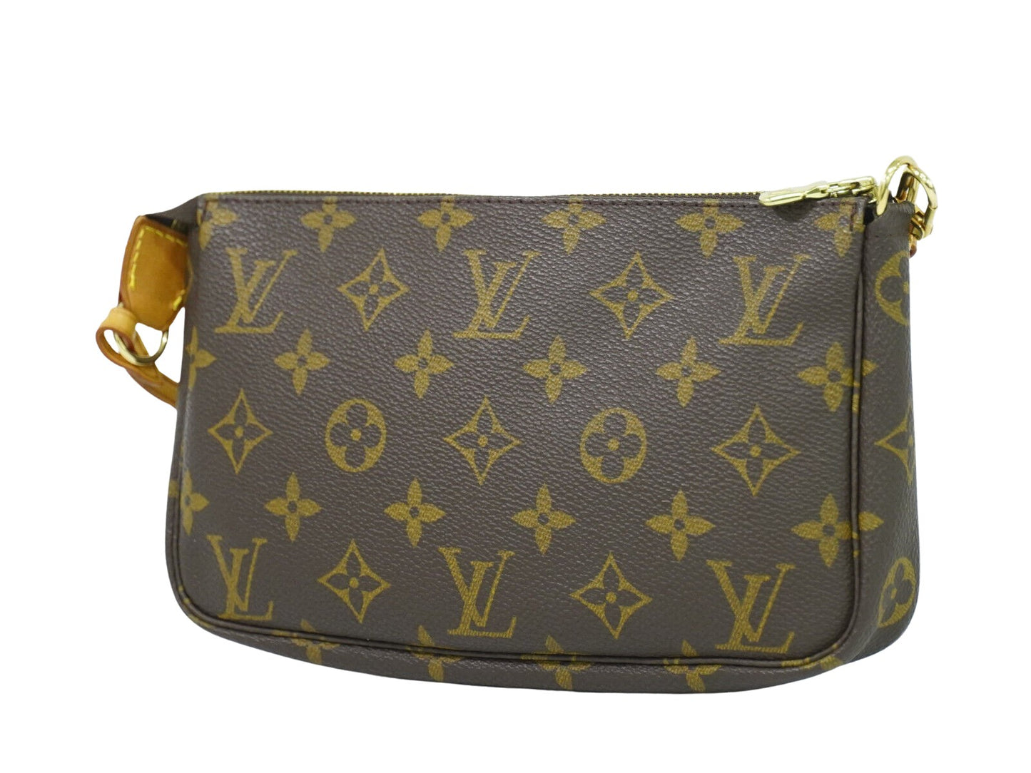 Louis Vuitton Pochette Accessoire Brown Canvas Clutch Bag