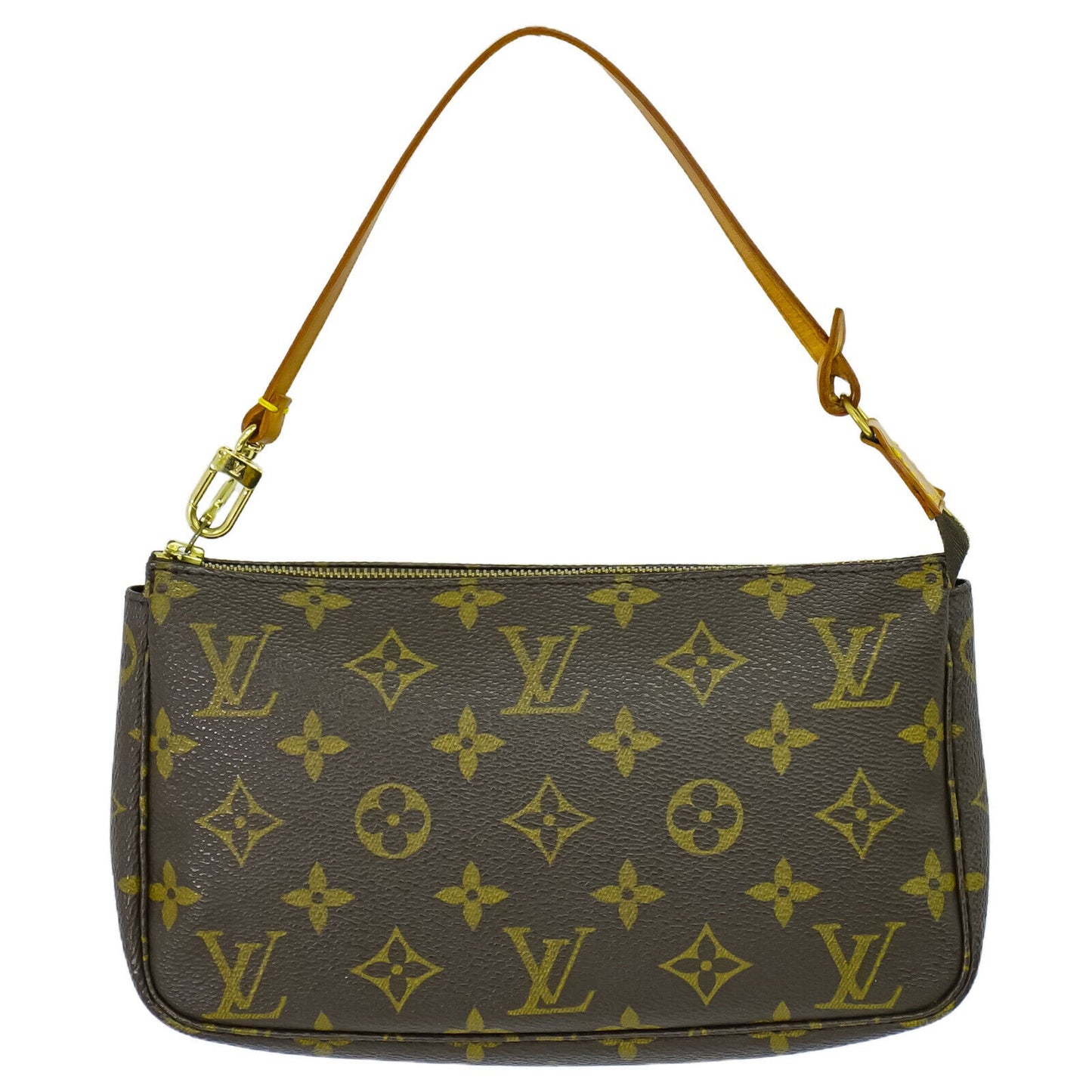 Louis Vuitton Pochette Accessoire Brown Canvas Clutch Bag