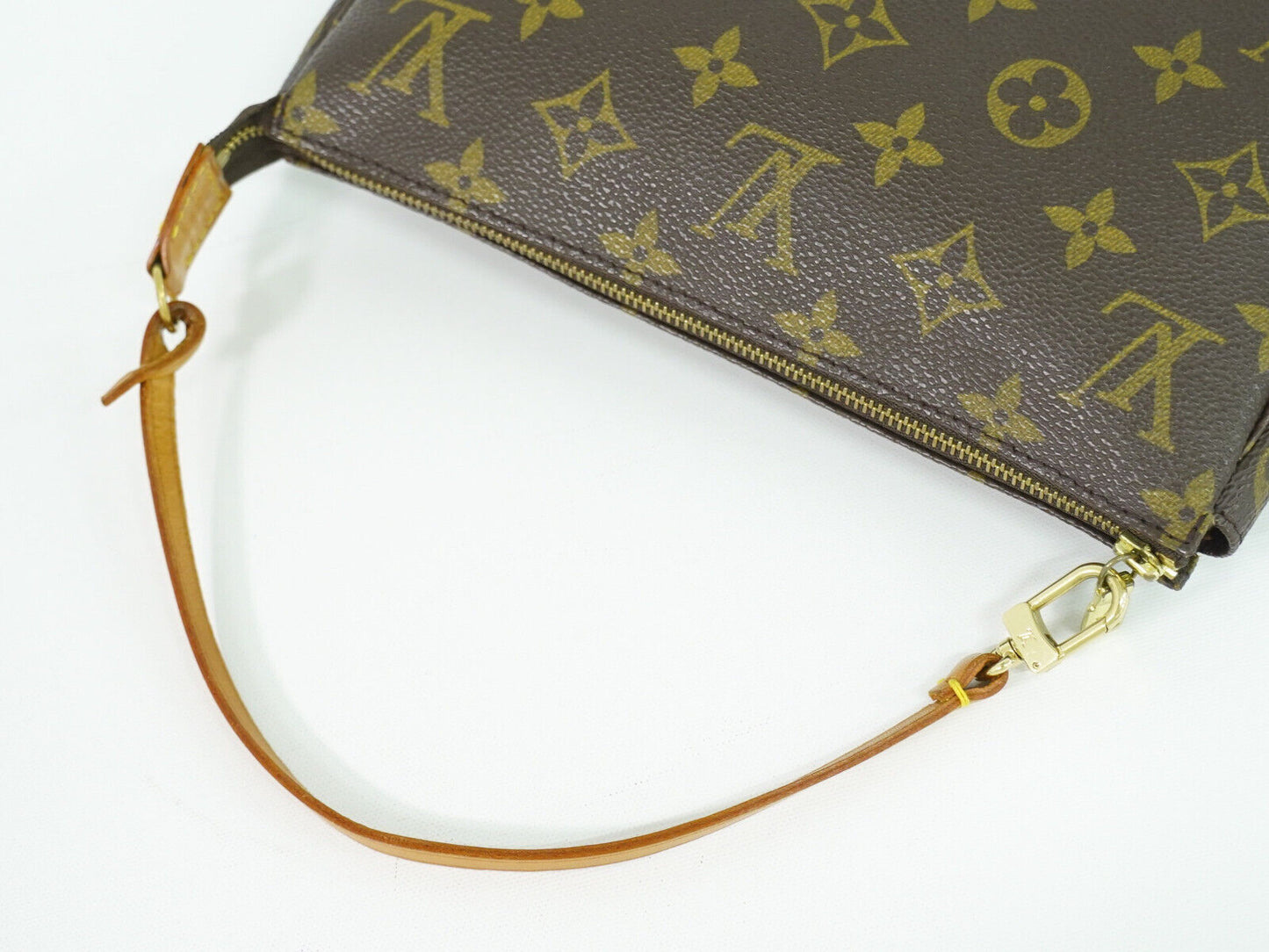 Louis Vuitton Pochette Accessoire Brown Canvas Clutch Bag