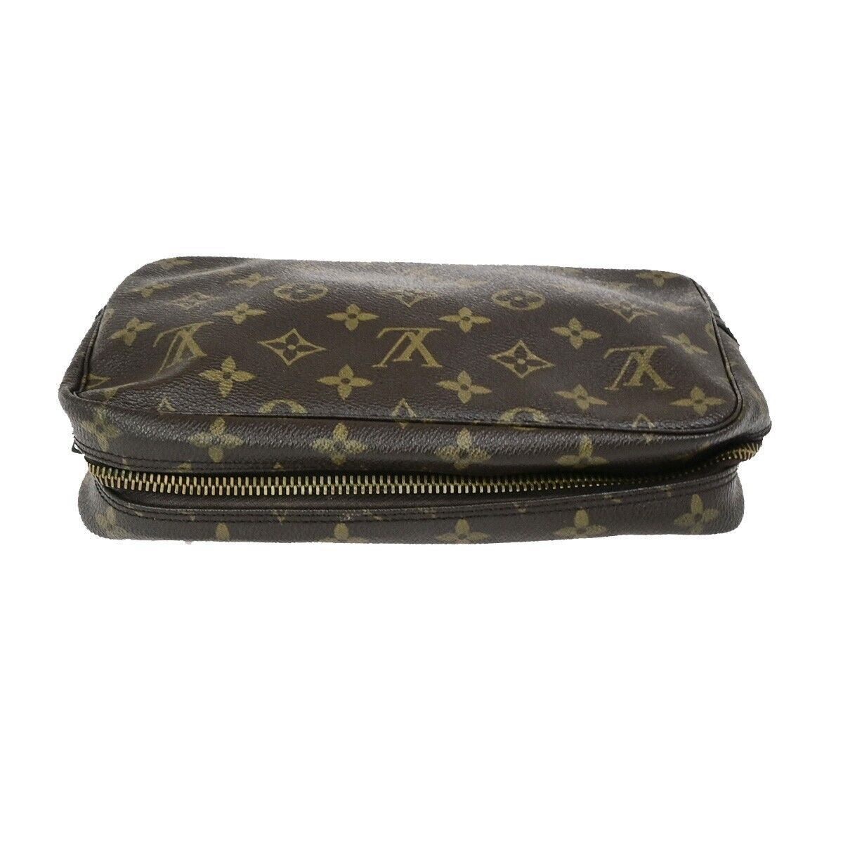 Louis Vuitton Trousse de Toilette Brown Canvas Clutch Bag