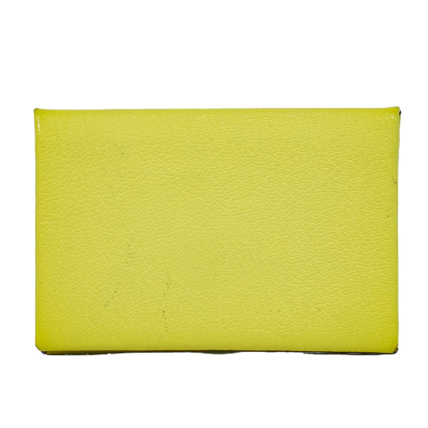 Hermès Calvi Yellow Leather Wallet Accessories