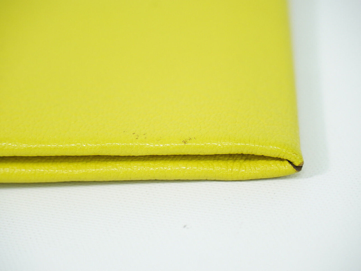 Hermès Calvi Yellow Leather Wallet Accessories