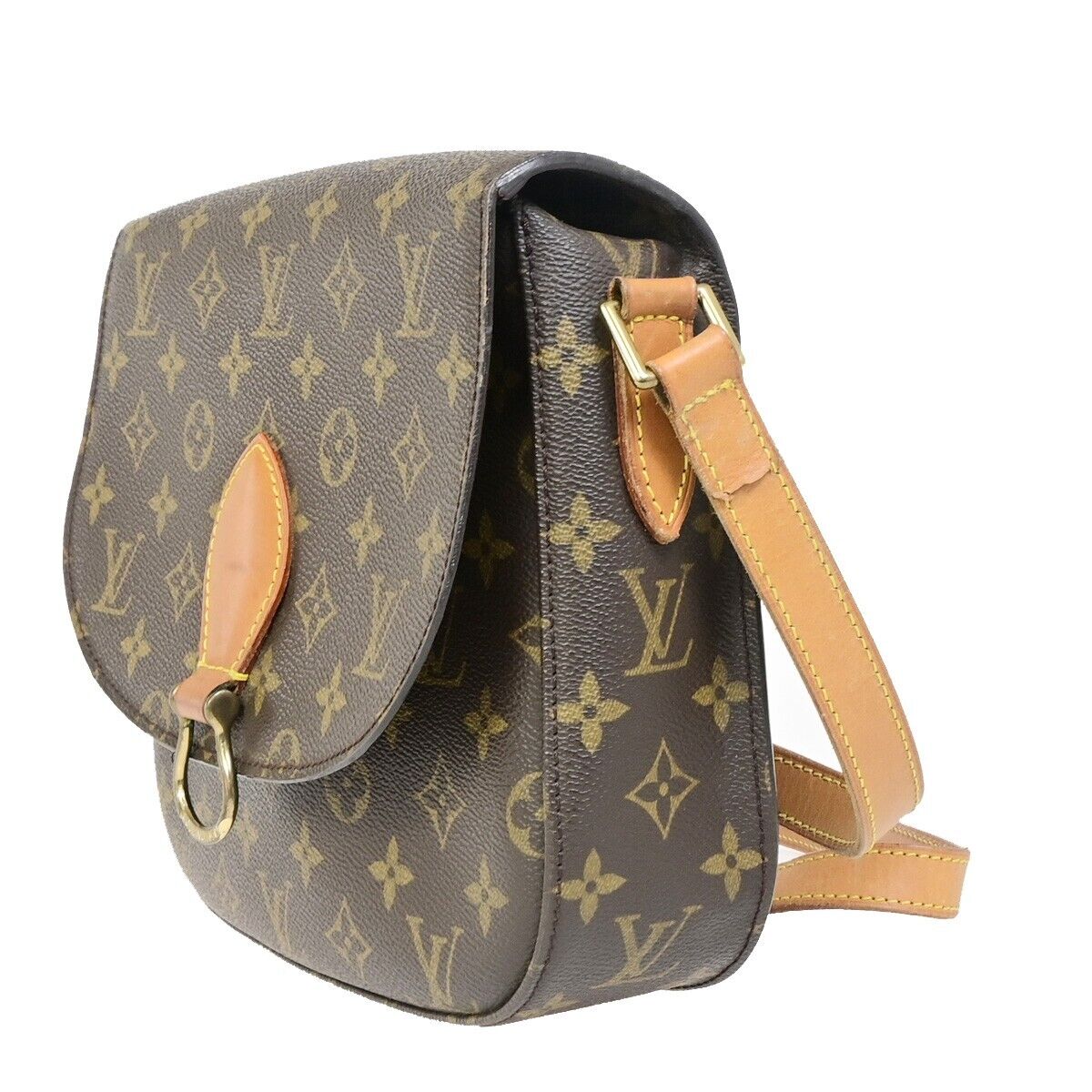 Louis Vuitton Saint Cloud Brown Canvas Shoulder Bag