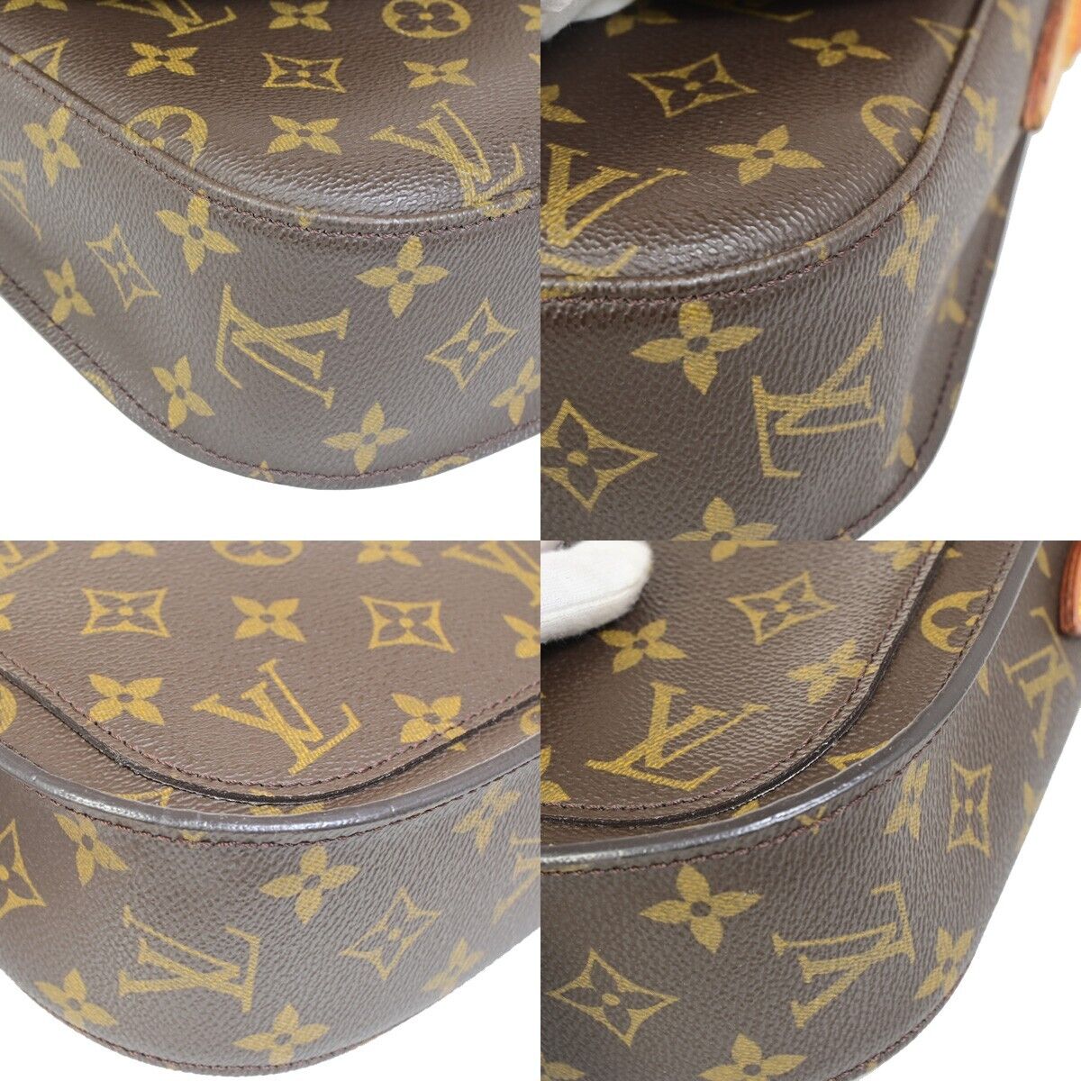 Louis Vuitton Saint Cloud Brown Canvas Shoulder Bag