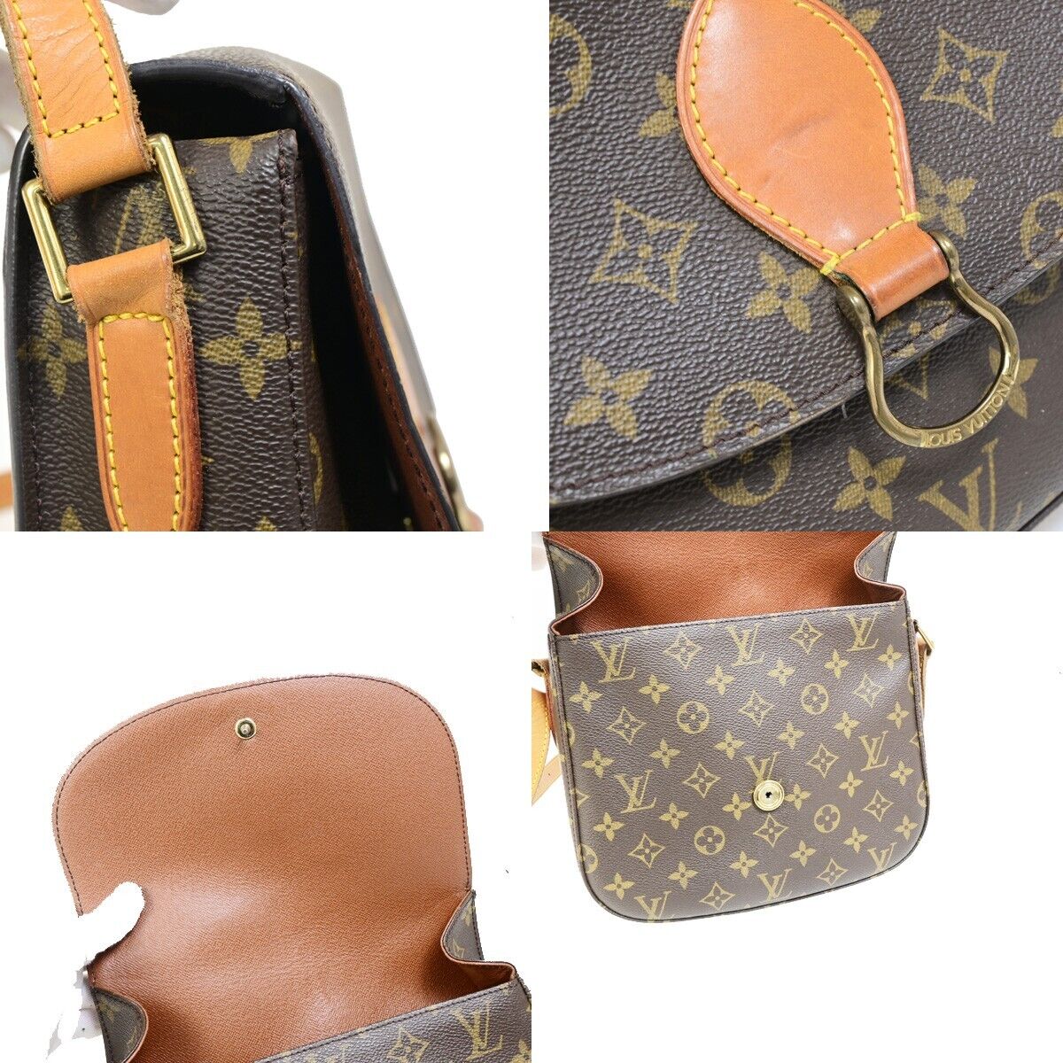 Louis Vuitton Saint Cloud Brown Canvas Shoulder Bag