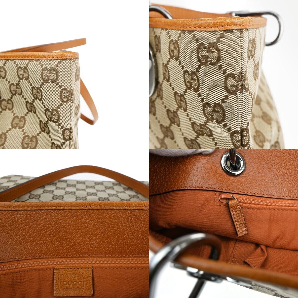 Gucci Eclipse Brown Canvas Shoulder Bag