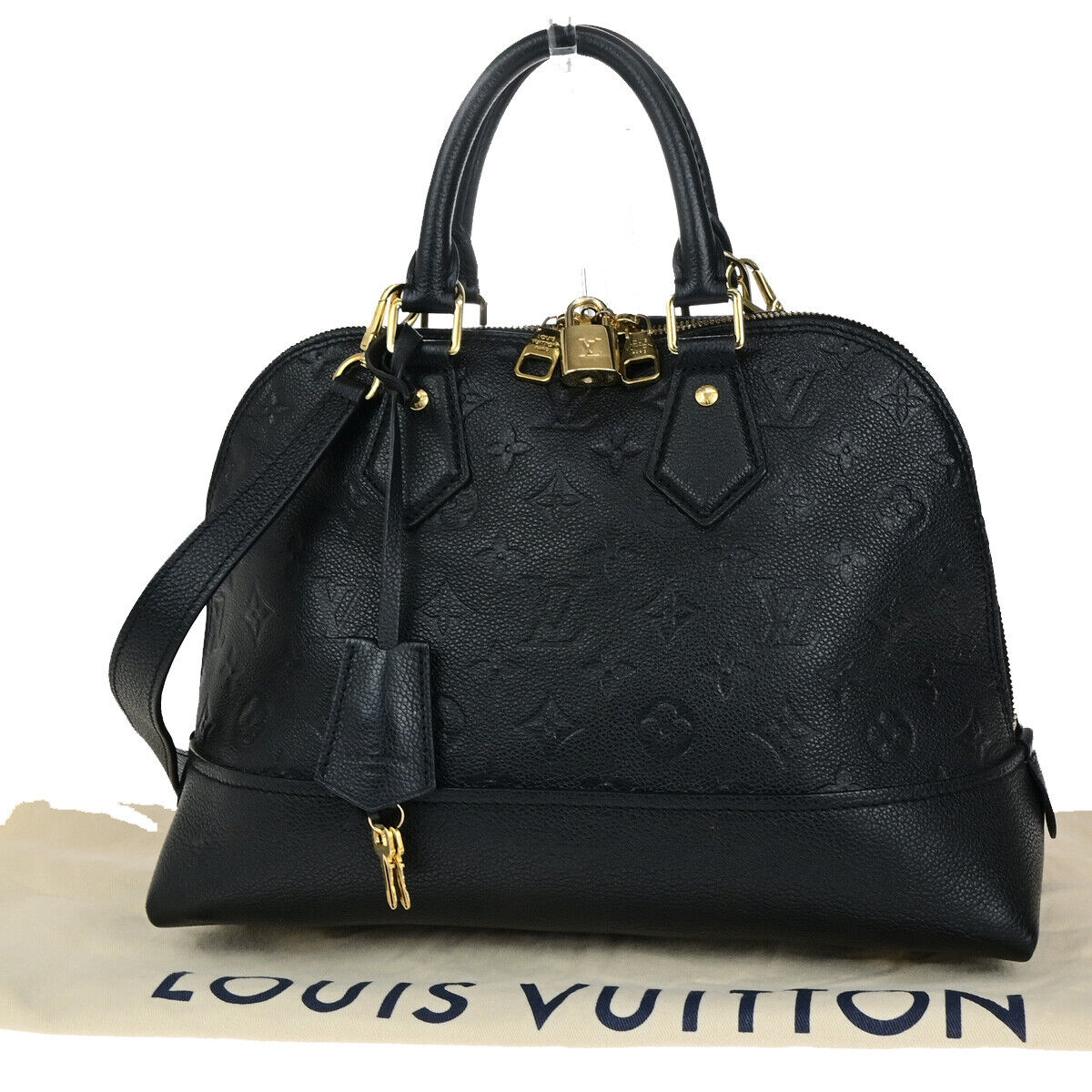 Louis Vuitton Neo Alma Black Leather Hand Bag