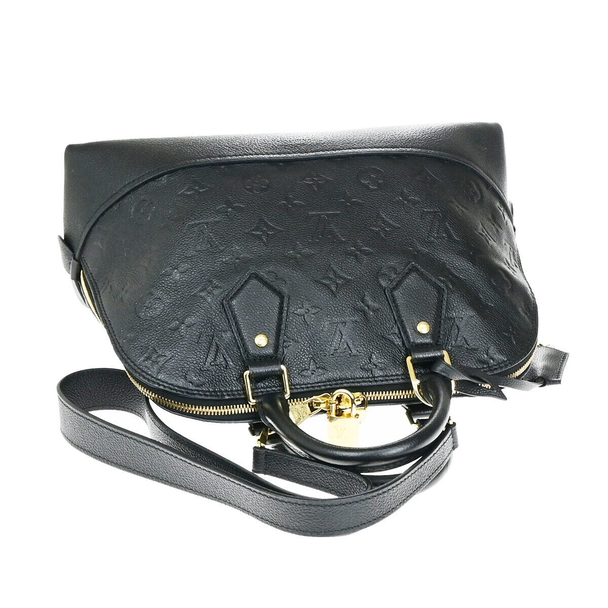 Louis Vuitton Neo Alma Black Leather Hand Bag