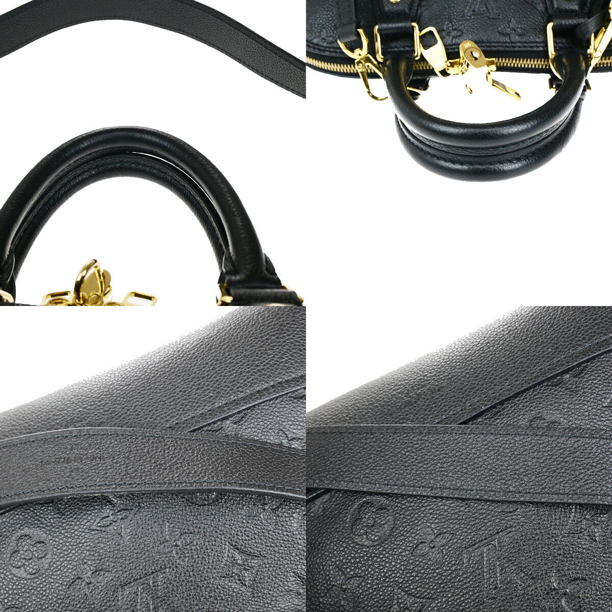 Louis Vuitton Neo Alma Black Leather Hand Bag