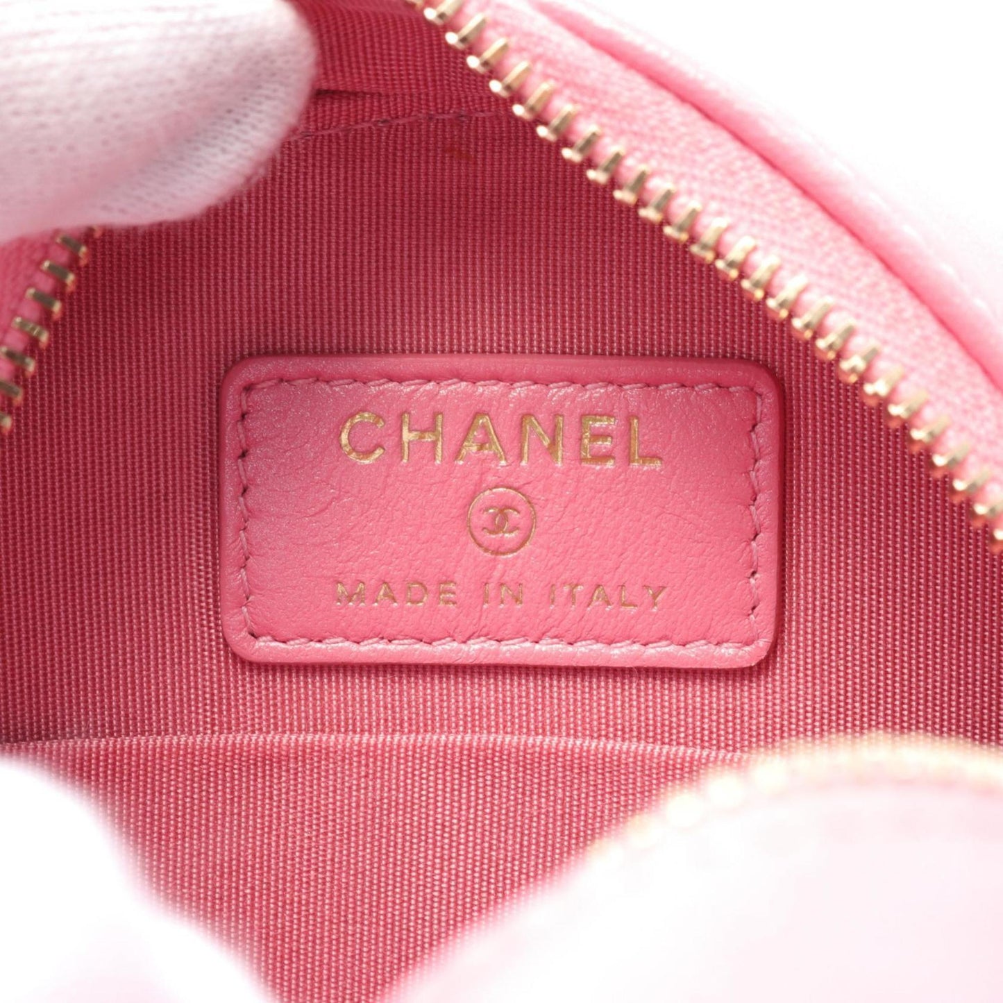 Chanel Round Mini Pink Leather Shoulder Bag