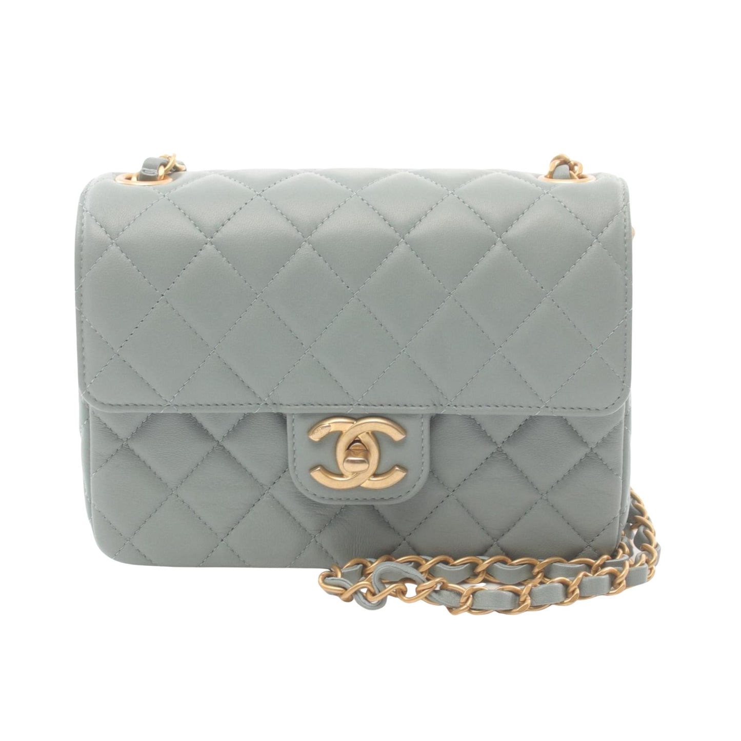 Chanel Timeless Blue Leather Shoulder Bag