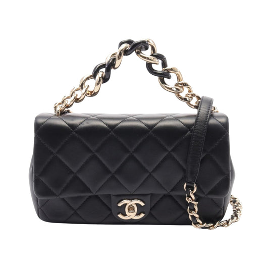 Chanel Timeless Black Leather Shoulder Bag