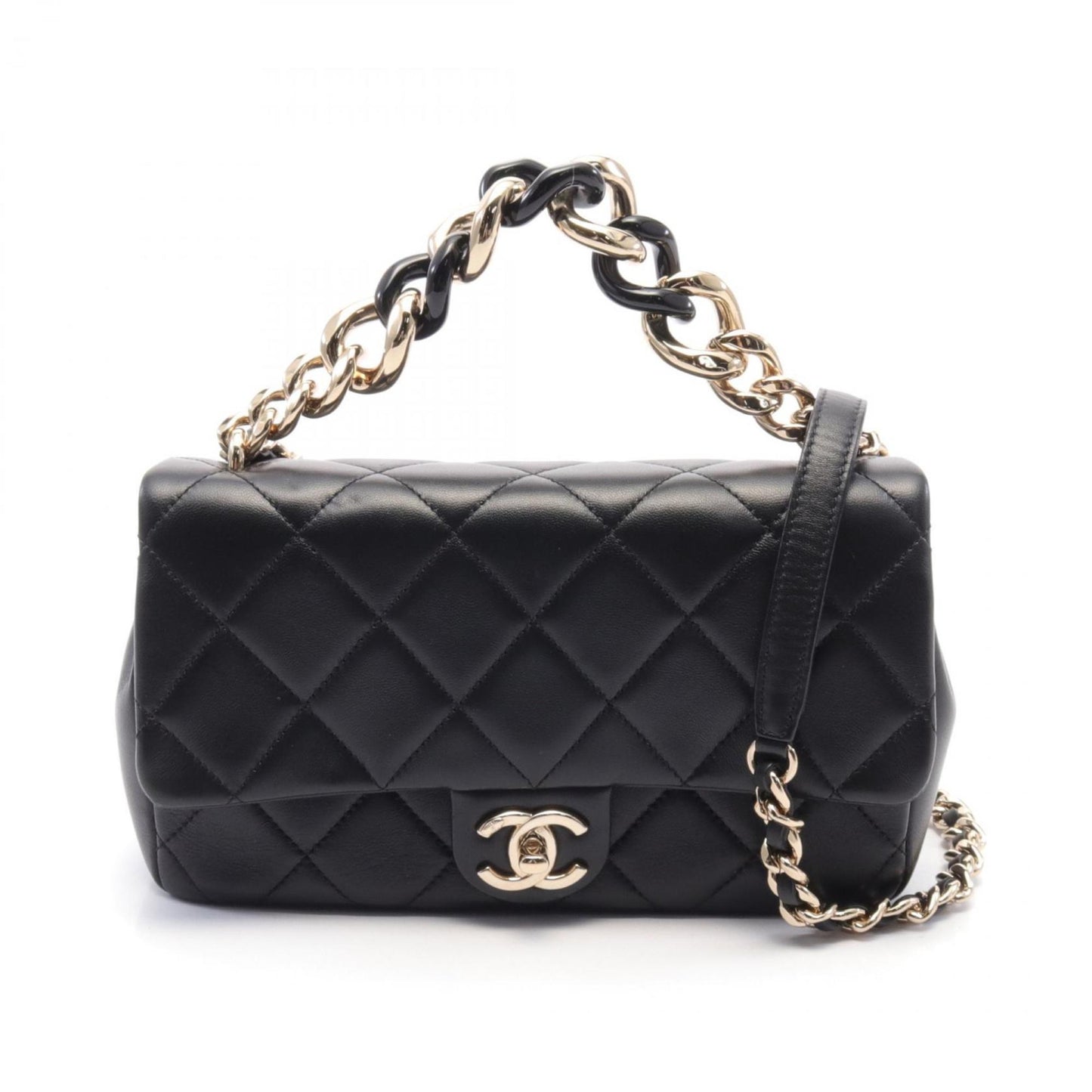 Chanel Timeless Black Leather Shoulder Bag