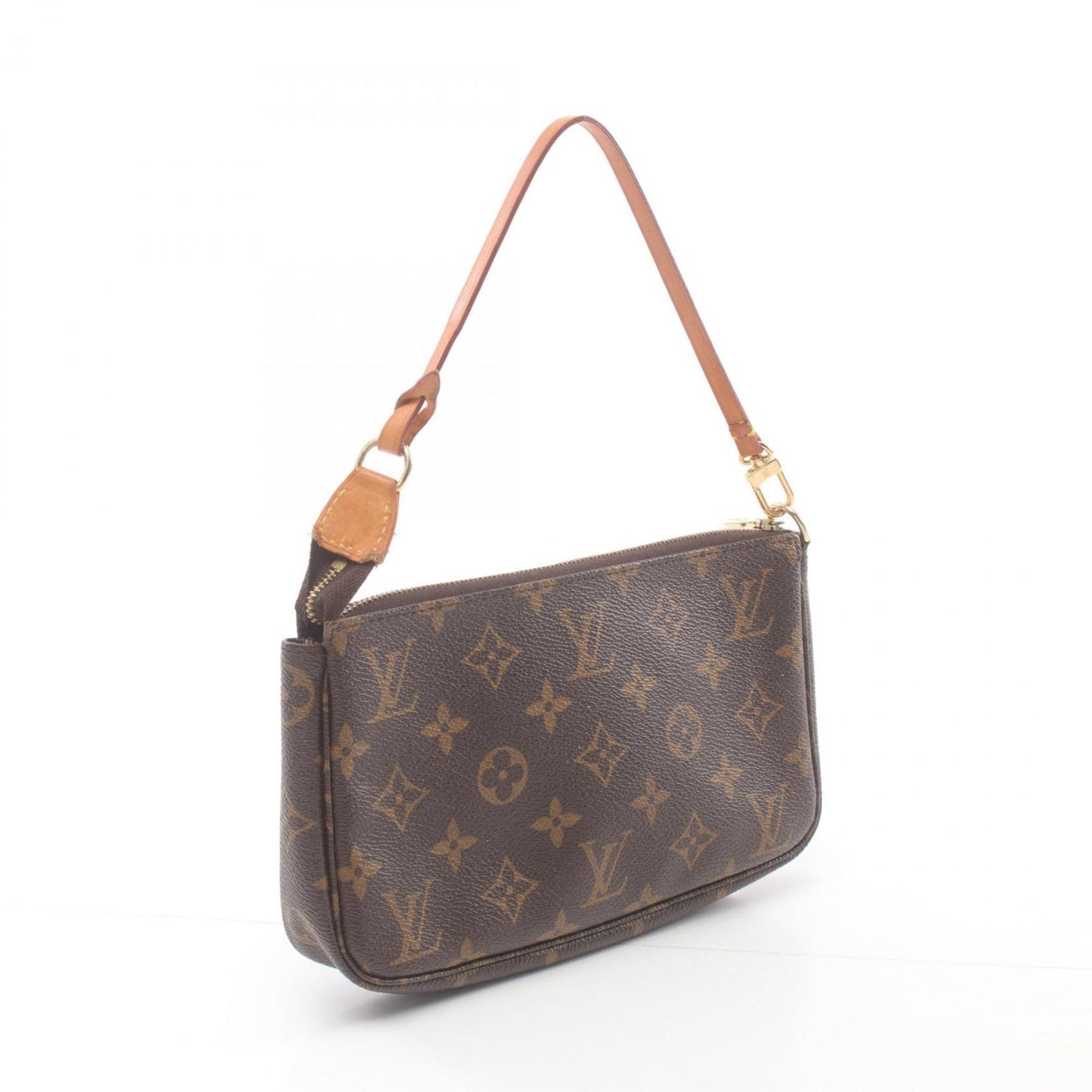 Louis Vuitton Pochette Accessoire Brown Canvas Clutch Bag