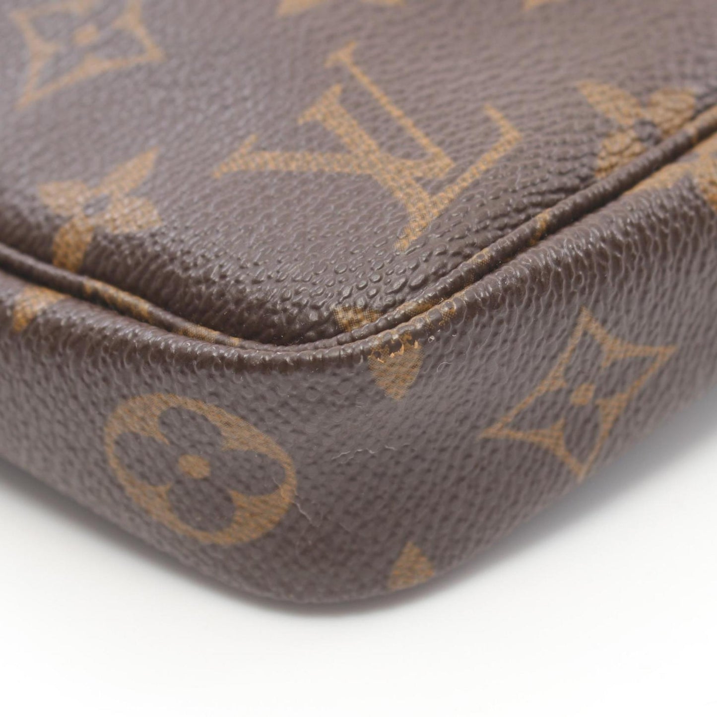 Louis Vuitton Pochette Accessoire Brown Canvas Clutch Bag