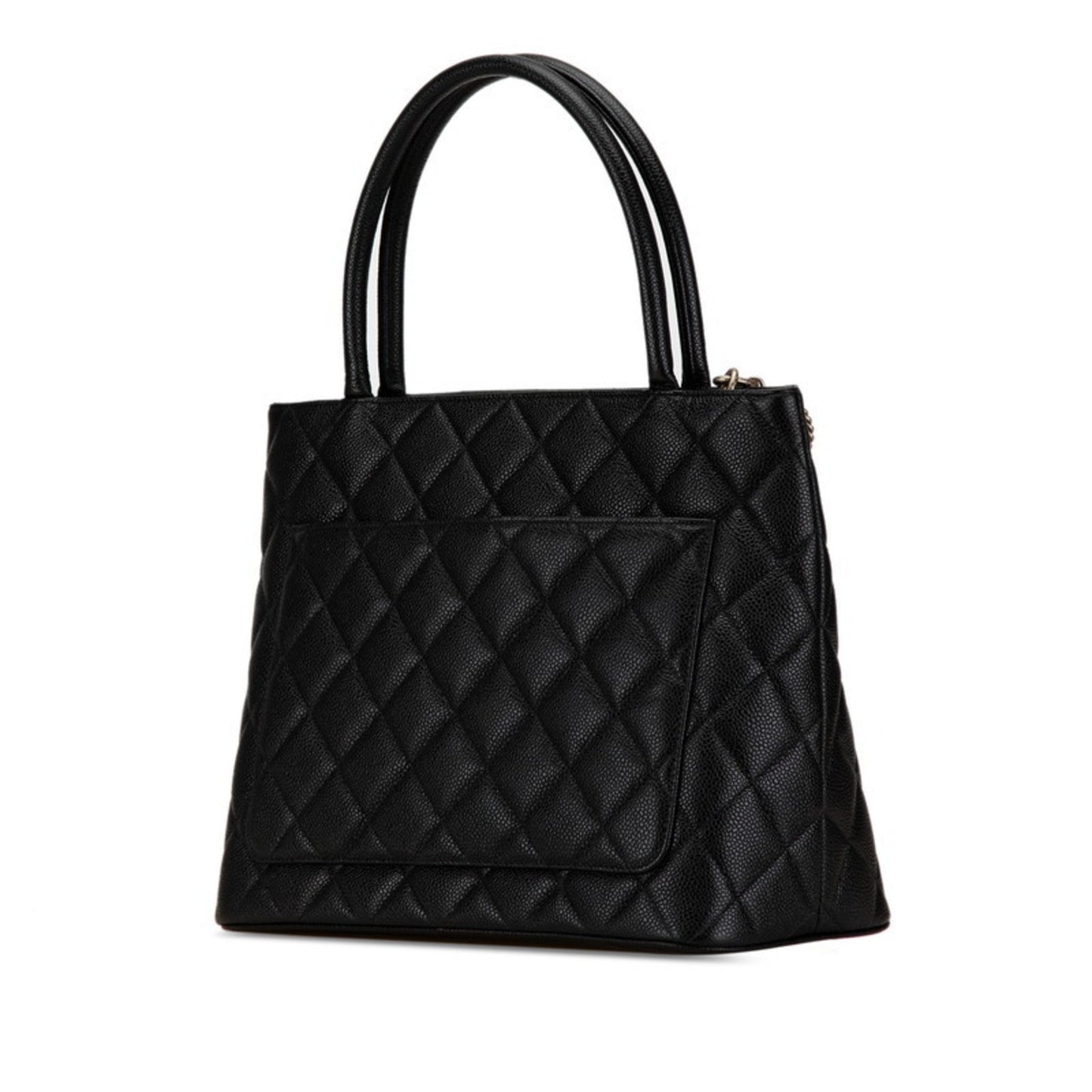 Chanel Medaillon Black Leather Tote Bag