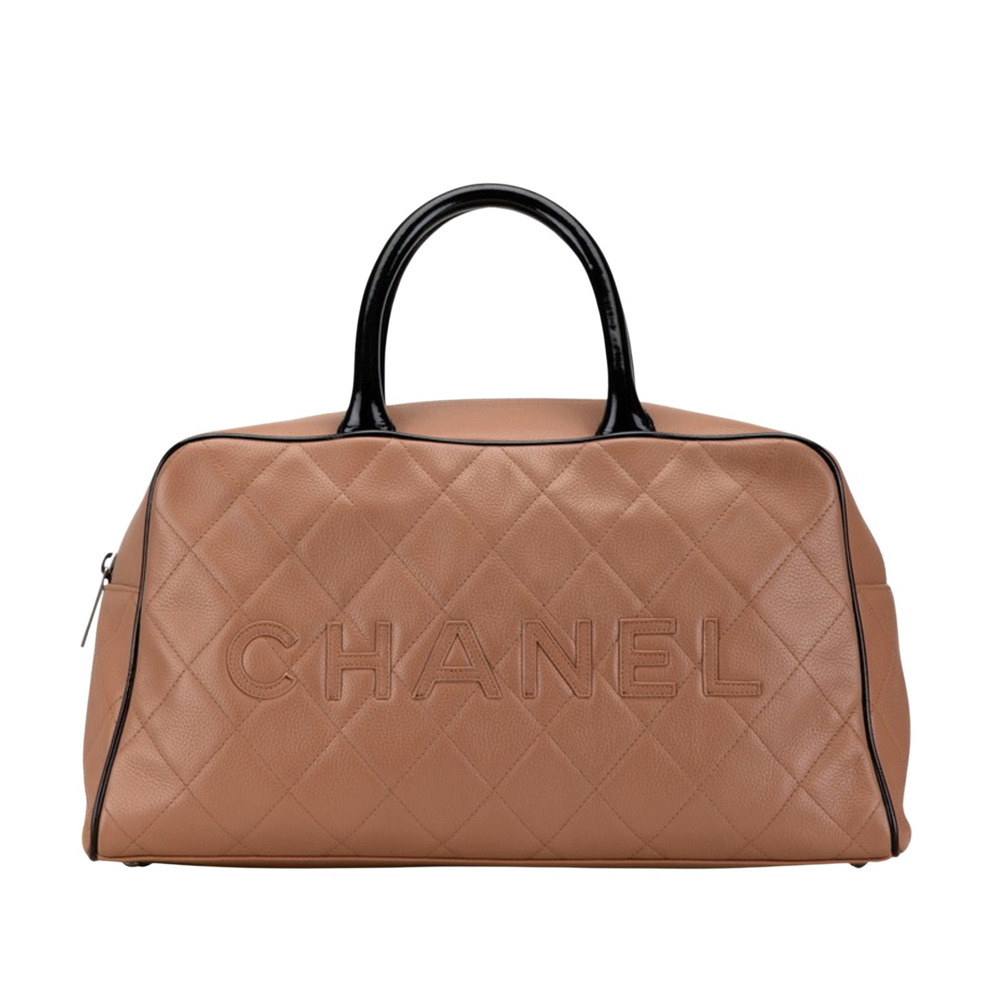 Chanel Bowling Brown Leather Hand Bag