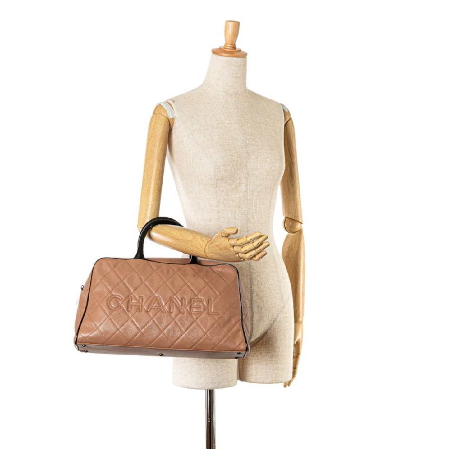 Chanel Bowling Brown Leather Hand Bag