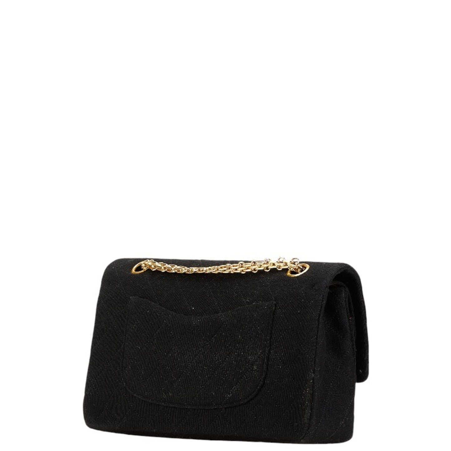 Chanel Timeless Black Cotton Shoulder Bag