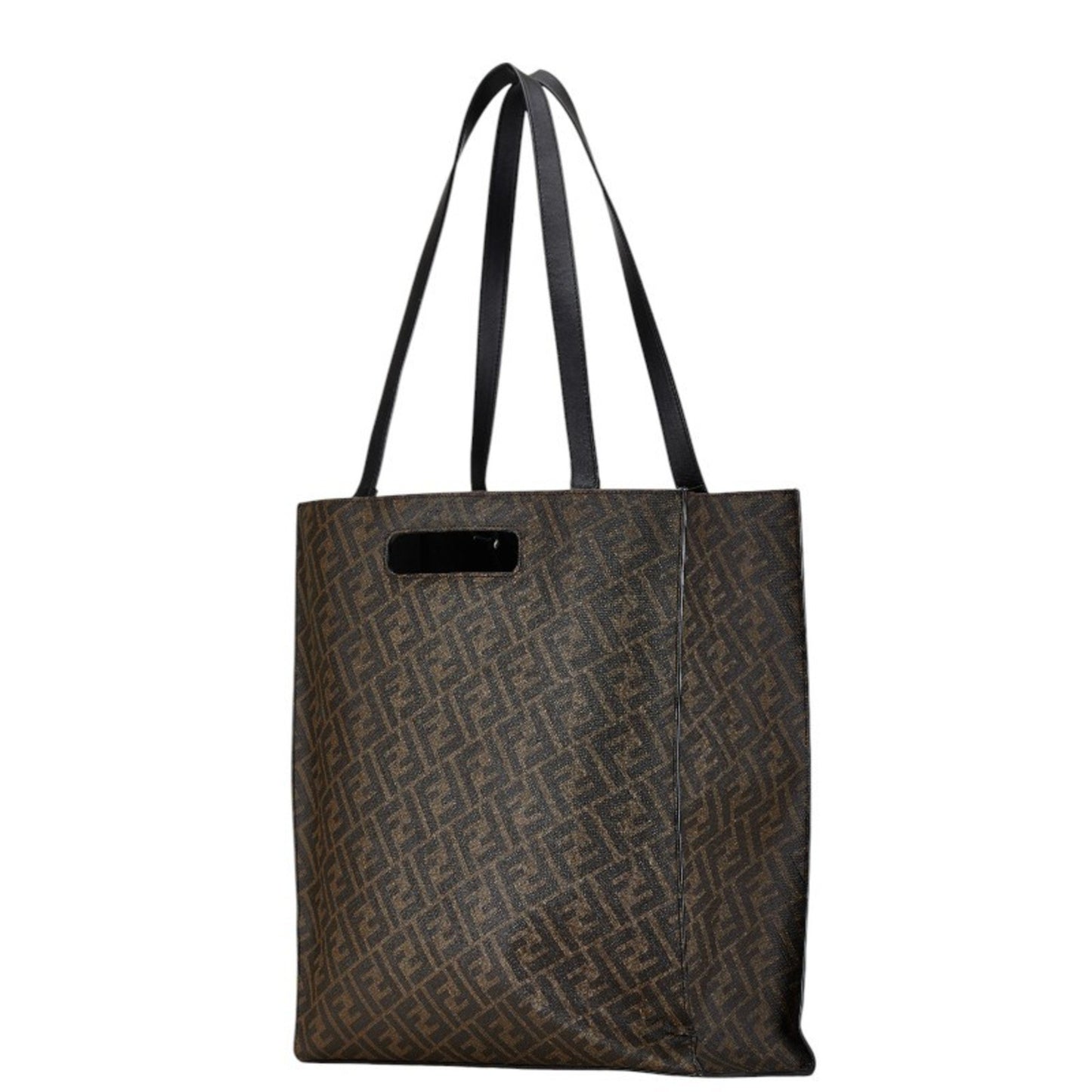 Fendi Roma Brown Canvas Tote Bag