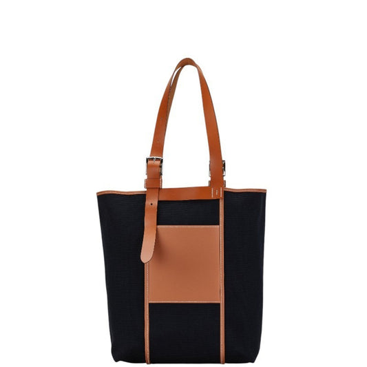 Hermès Etrivière Black Leather Tote Bag