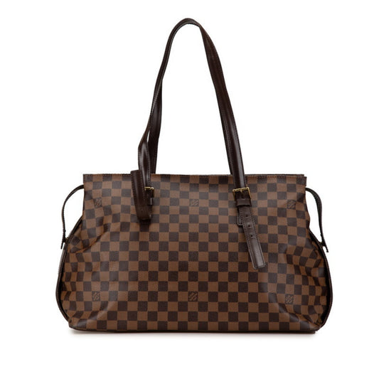 Louis Vuitton Chelsea Brown Canvas Tote Bag