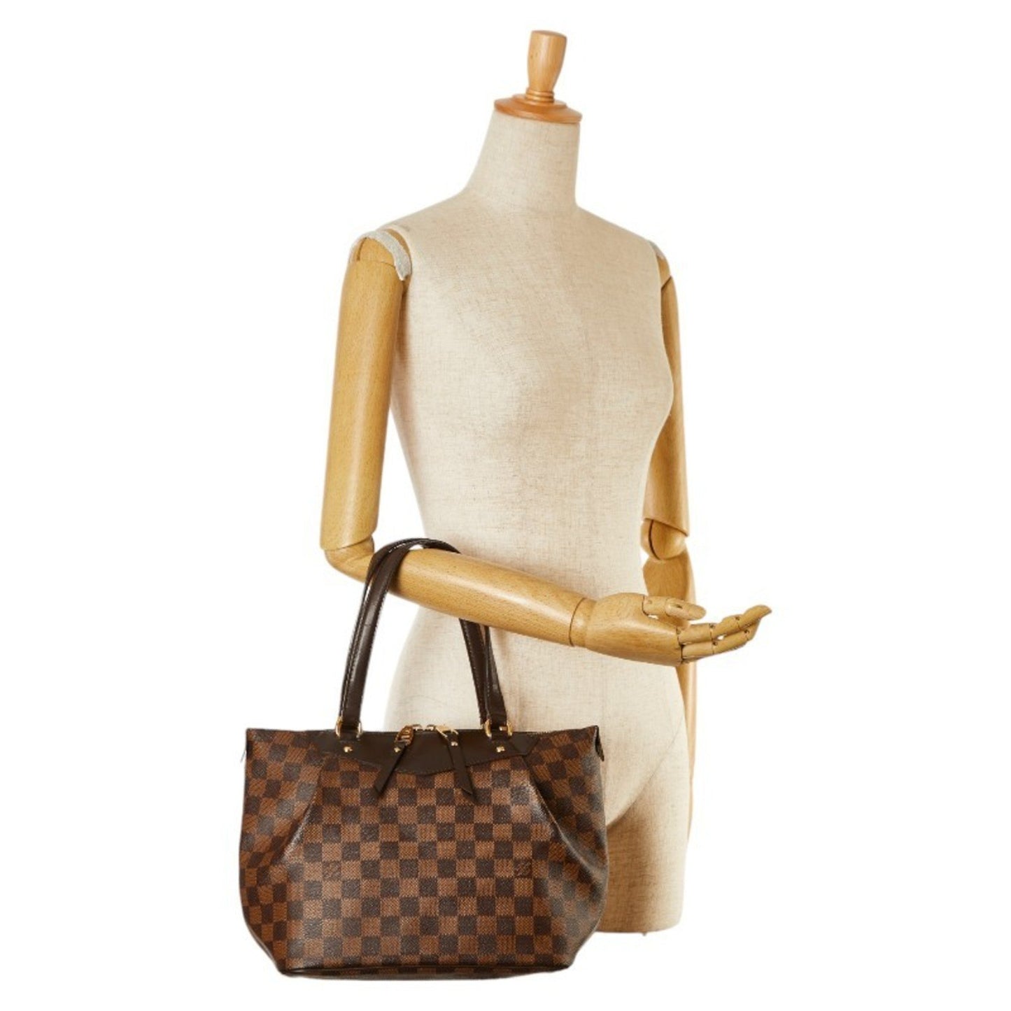 Louis Vuitton Westminster Brown Canvas Hand Bag