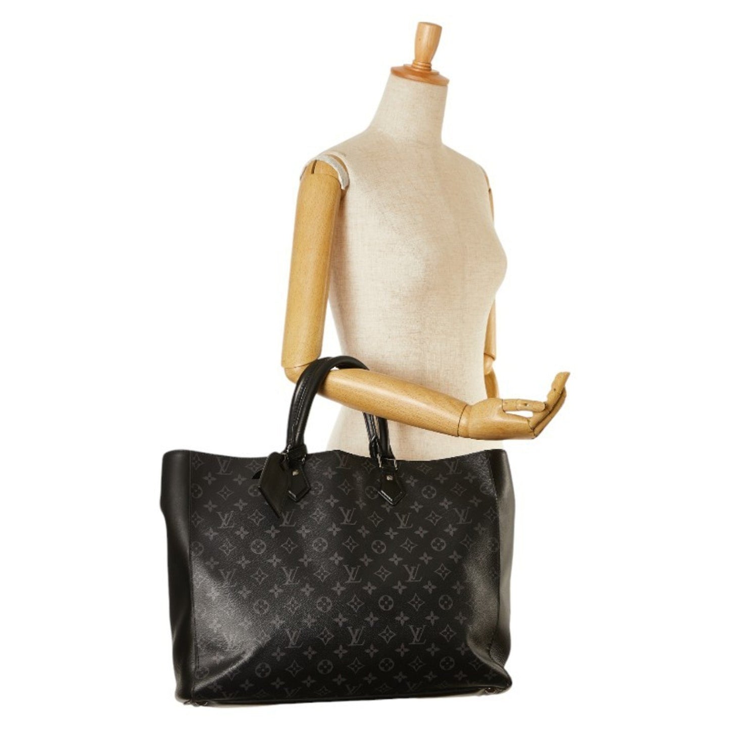 Louis Vuitton Eclipse Black Leather Tote Bag