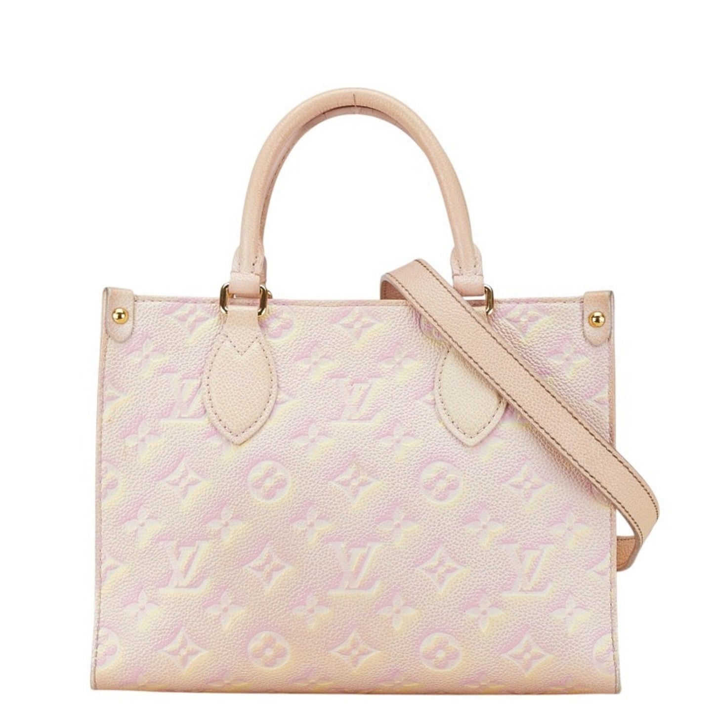 Louis Vuitton Onthego Pink Leather Hand Bag