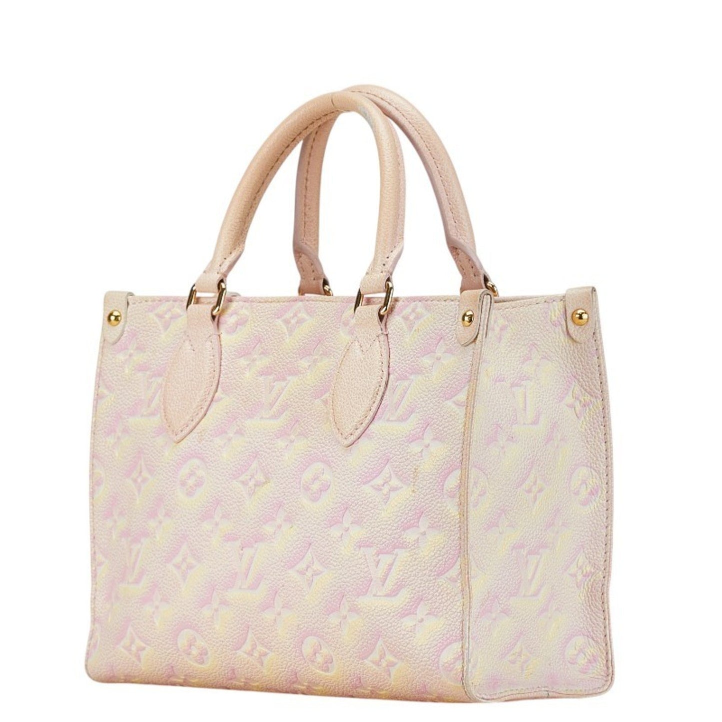 Louis Vuitton Onthego Pink Leather Hand Bag