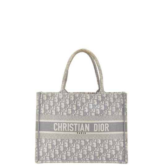 Dior Book Tote Grey Canvas Tote Bag