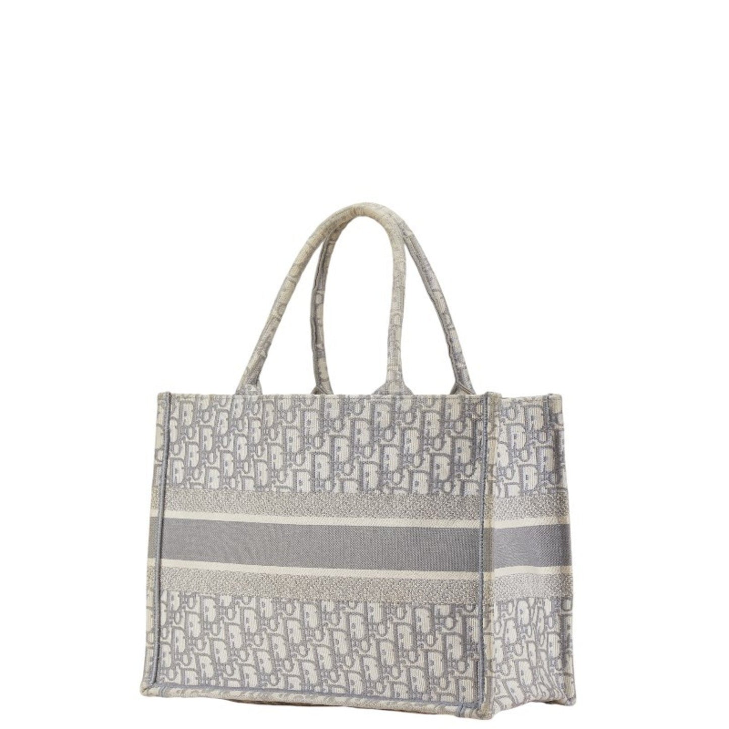 Dior Book Tote Grey Canvas Tote Bag