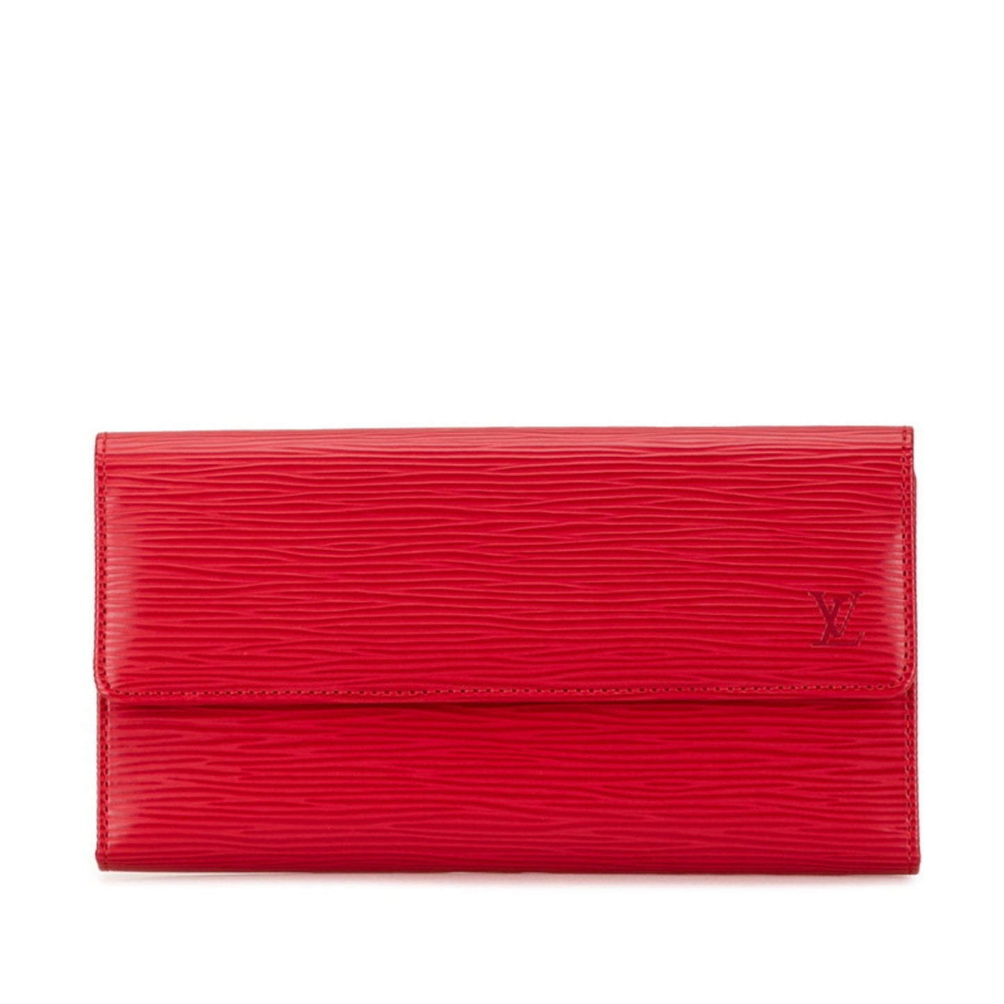 Louis Vuitton Trésor Red Leather Wallet Accessories