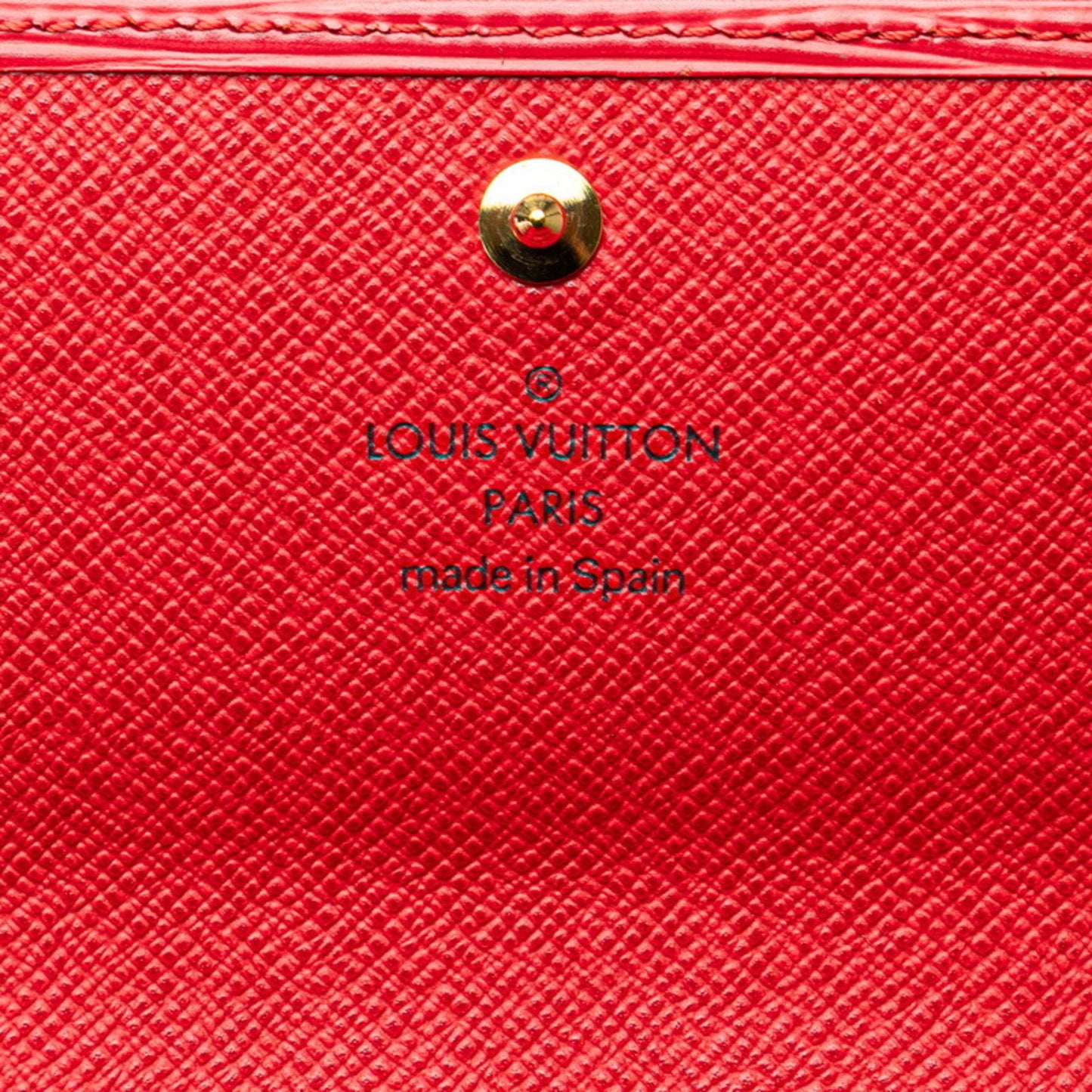 Louis Vuitton Trésor Red Leather Wallet Accessories