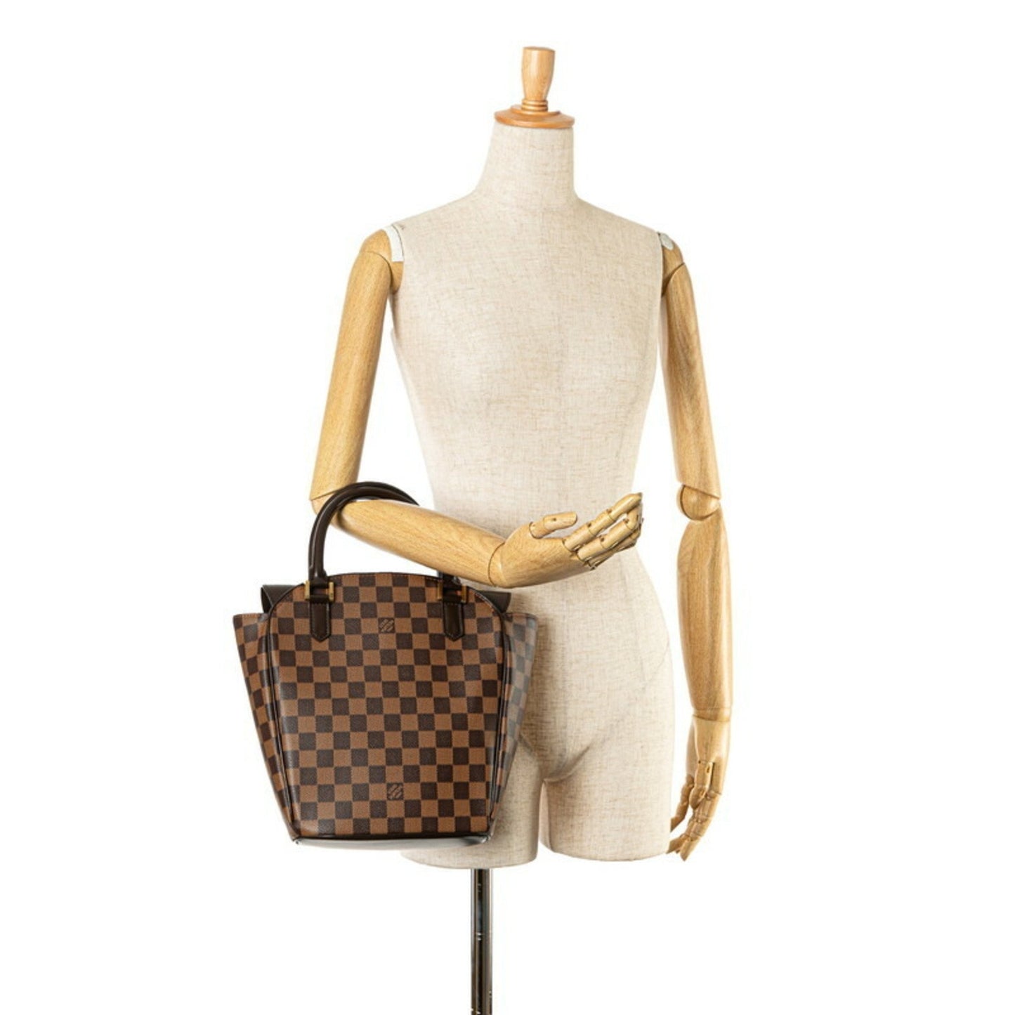 Louis Vuitton Saria Brown Canvas Hand Bag