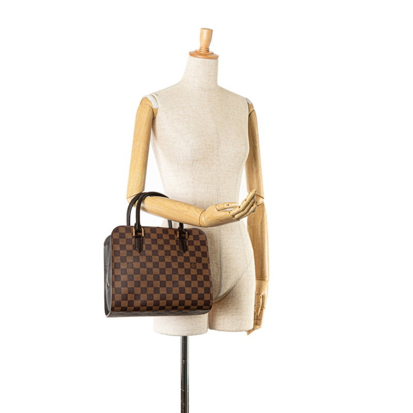 Louis Vuitton Triana Brown Canvas Hand Bag