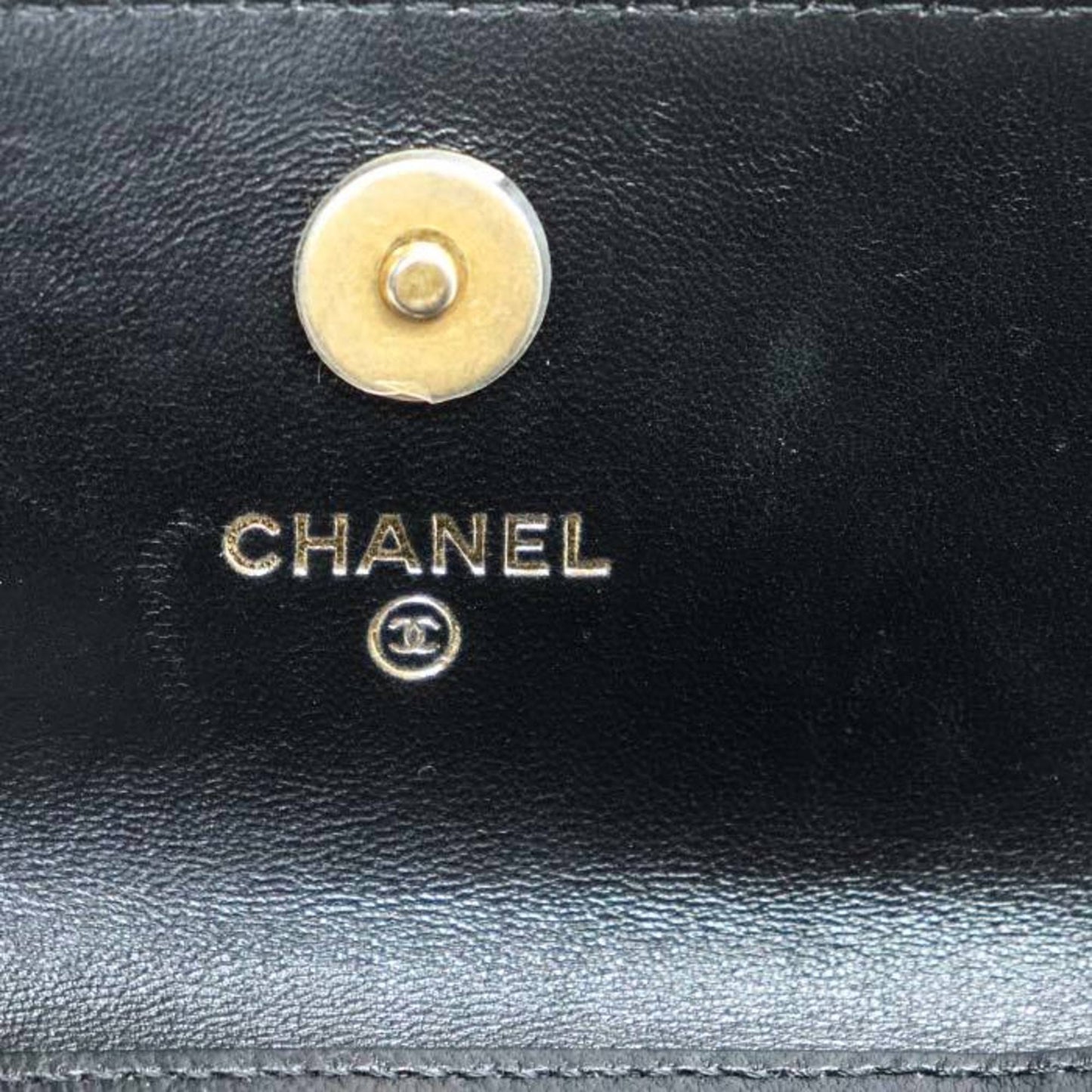 Chanel Wallet On Chain Black Leather Shoulder Bag