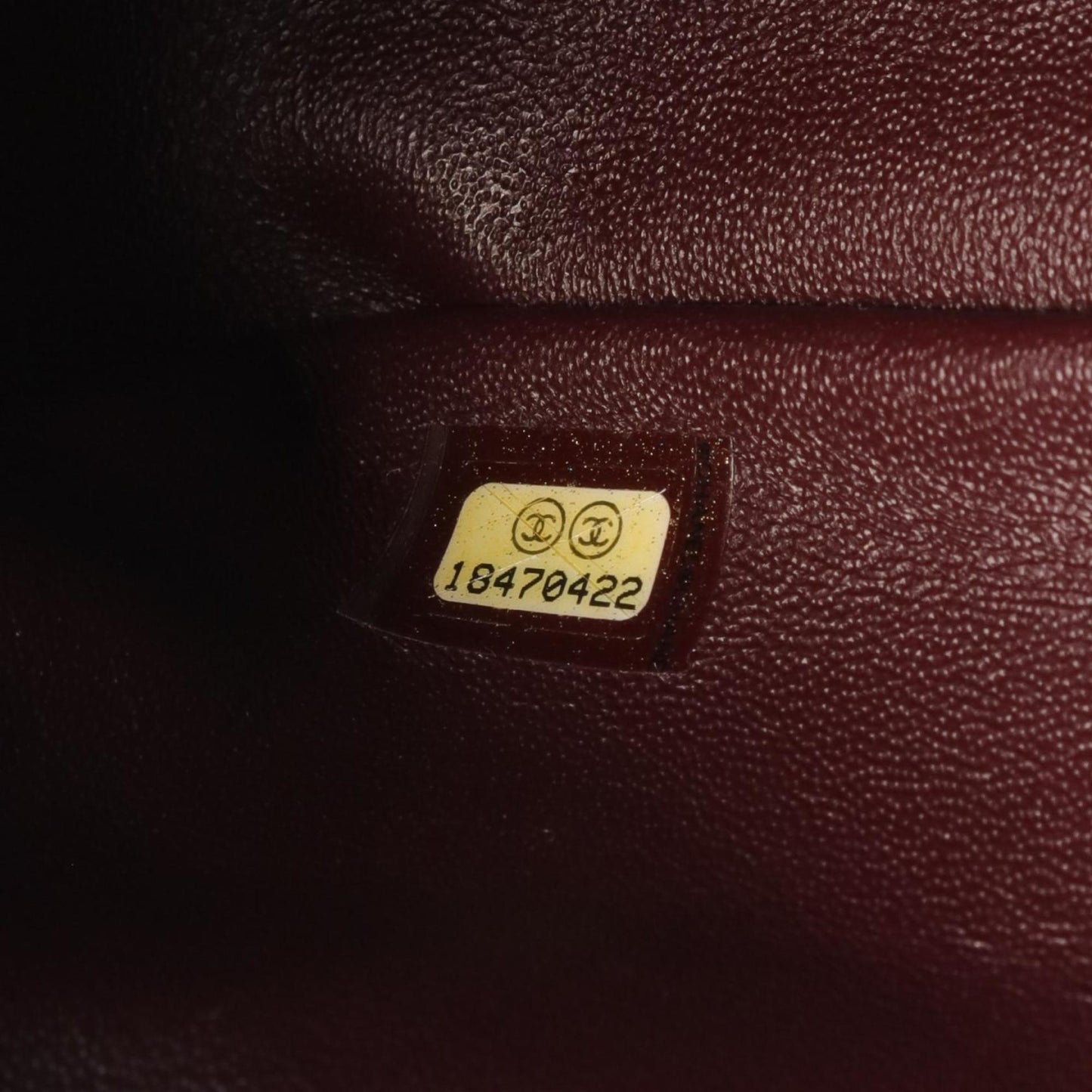 Chanel Burgundy Leather Shopper Bag