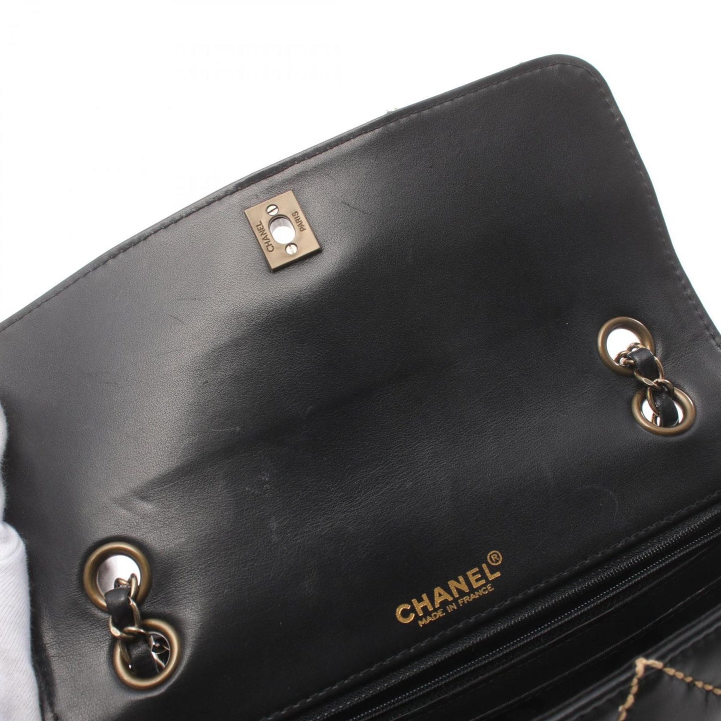 Chanel Black Leather Shopper Bag