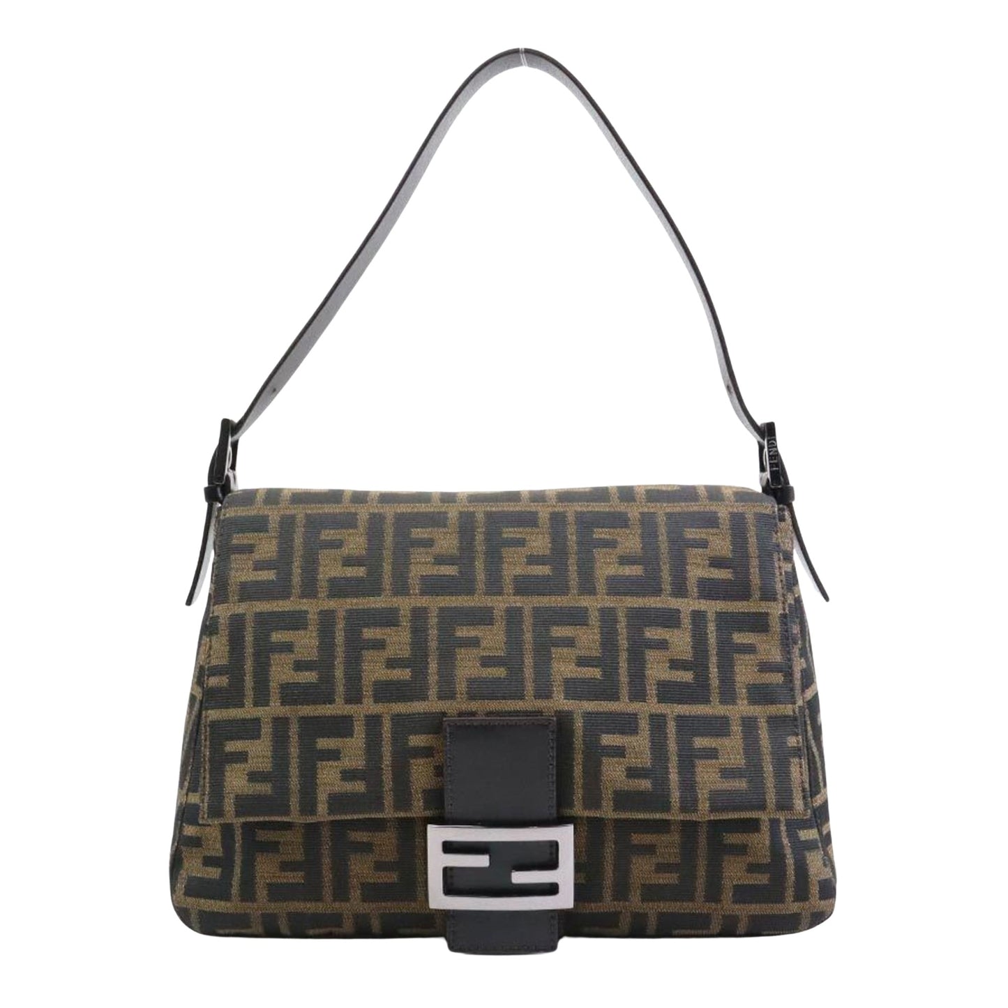 Fendi Brown Canvas Shopper Bag