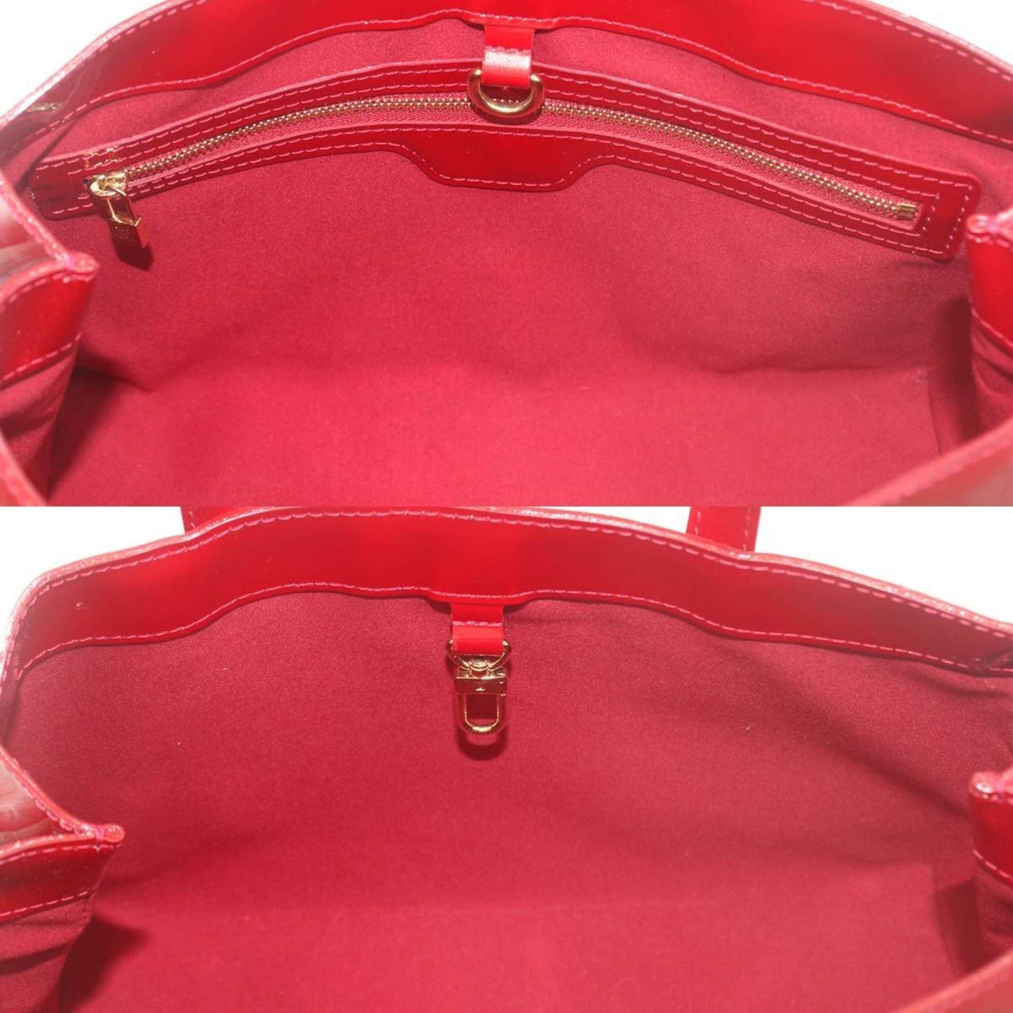 Louis Vuitton Wilshire Red Patent Leather Hand Bag