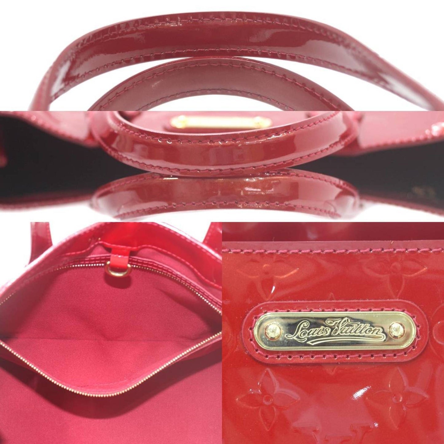 Louis Vuitton Wilshire Red Patent Leather Hand Bag