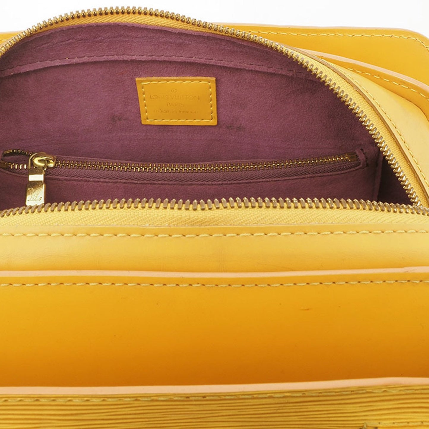 Louis Vuitton Pont Neuf Yellow Leather Hand Bag