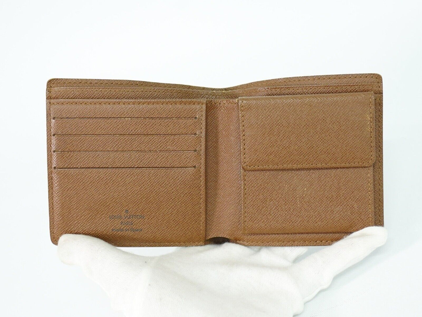 Louis Vuitton Marco Brown Canvas Wallet Accessories