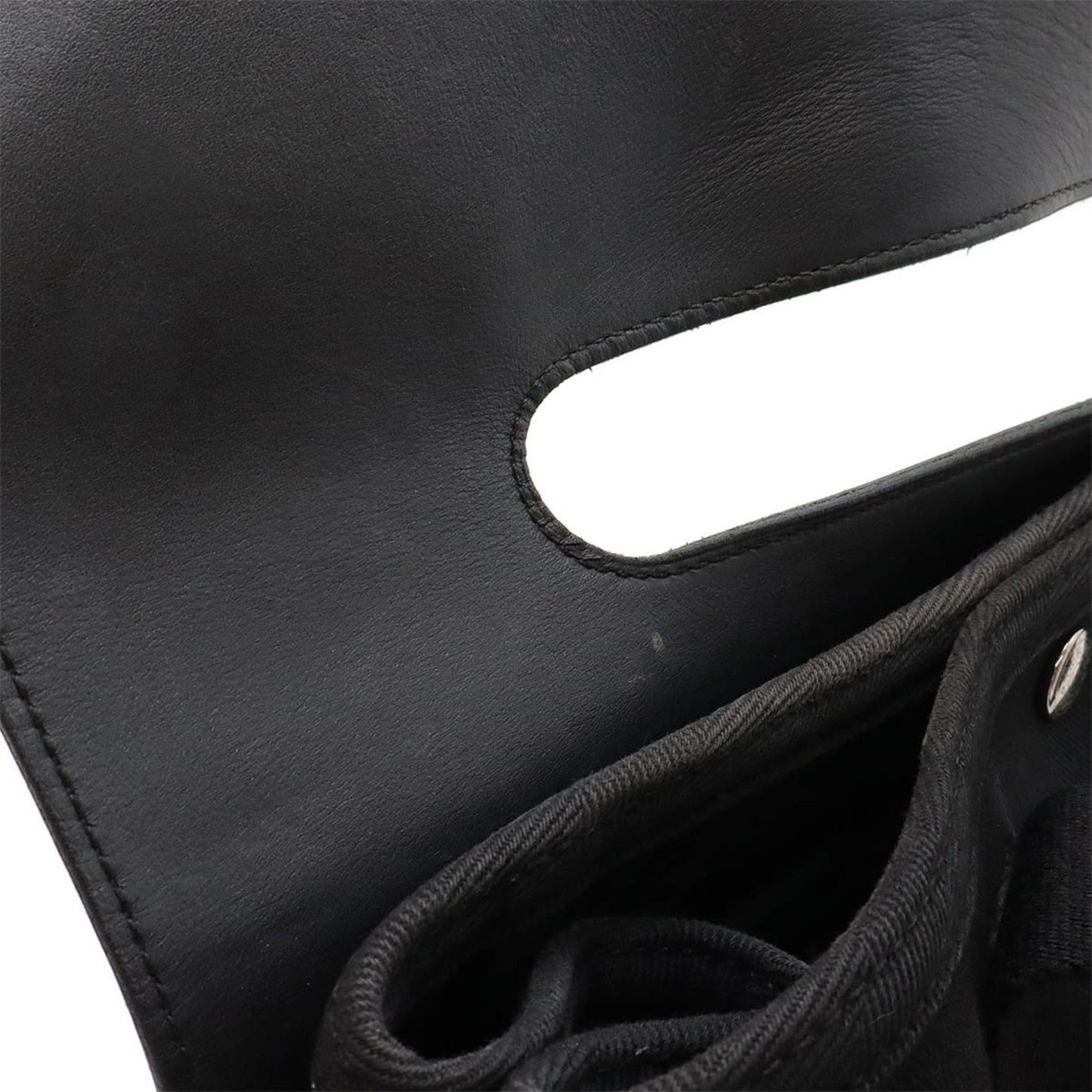 Hermès Valparaiso Black Canvas Tote Bag