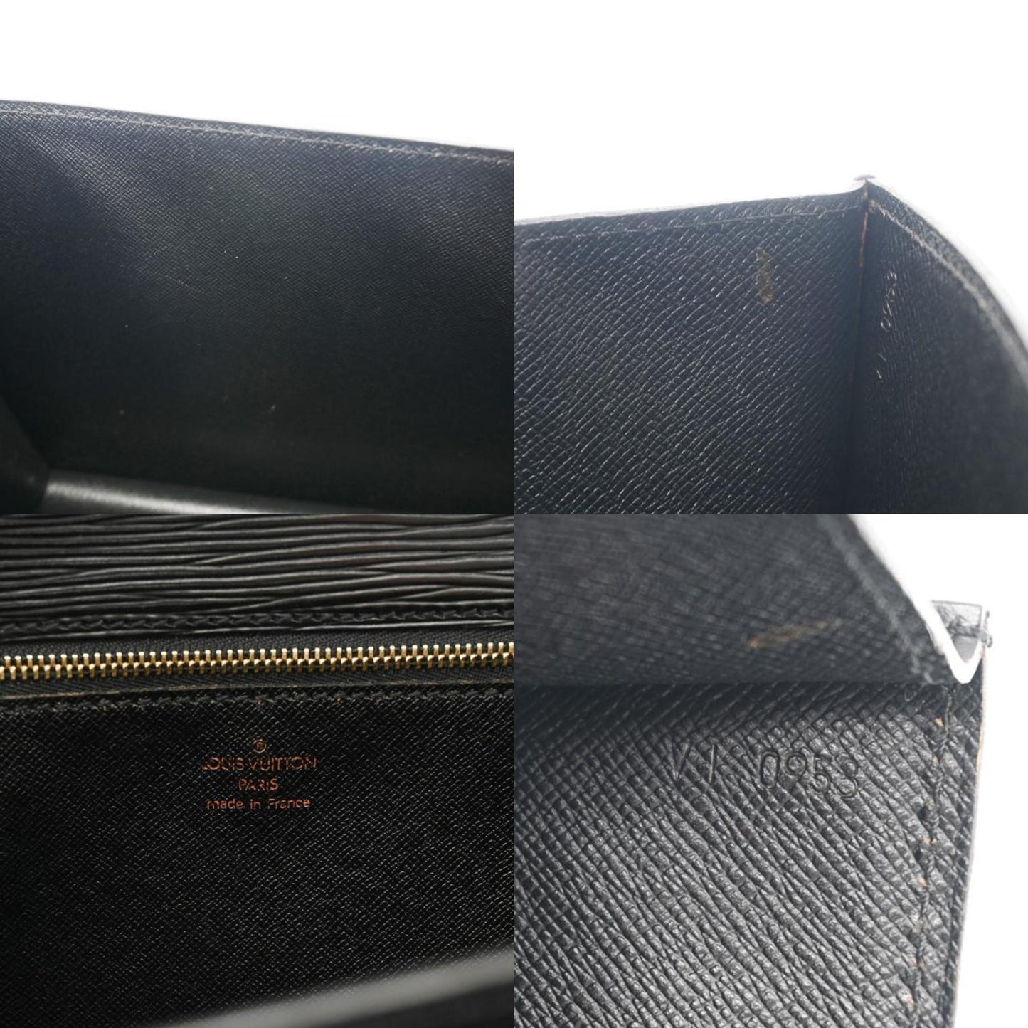 Louis Vuitton Monceau Black Leather Briefcase Bag