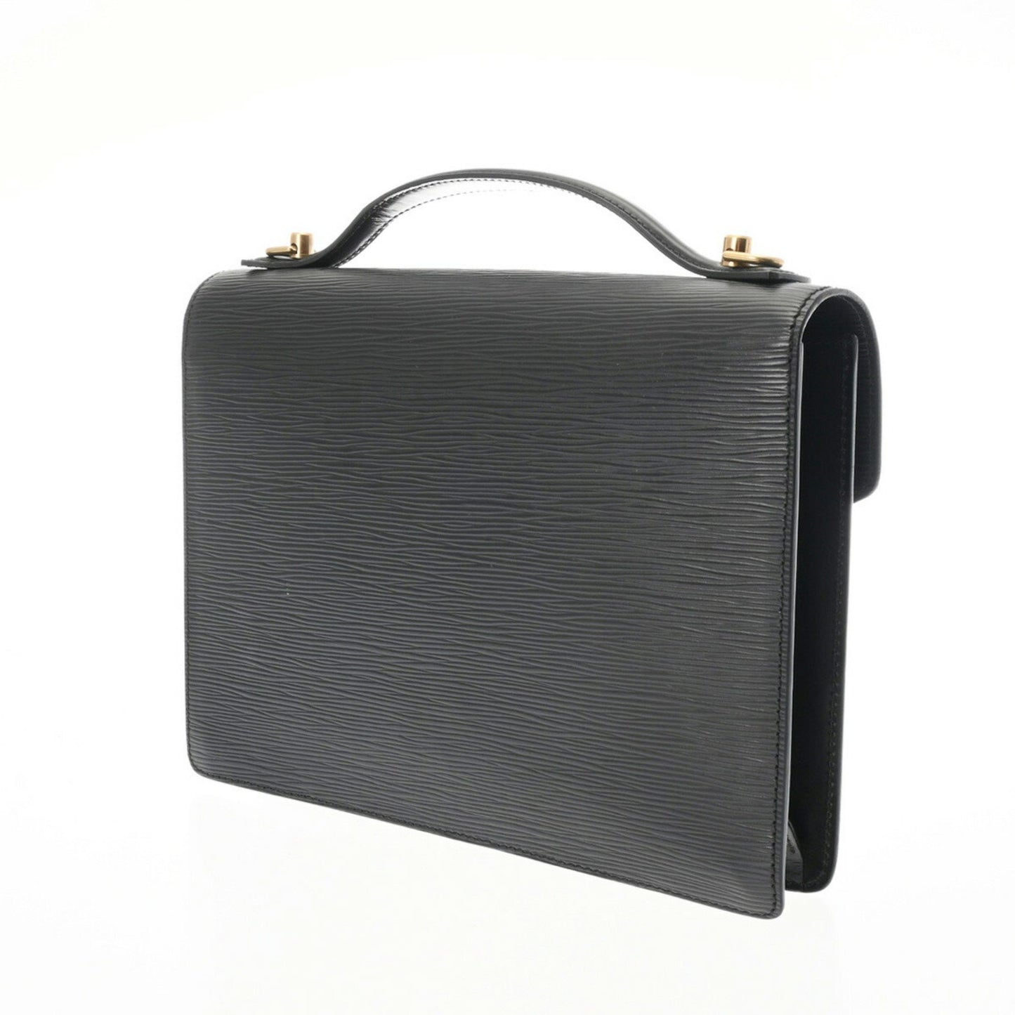 Louis Vuitton Monceau Black Leather Briefcase Bag