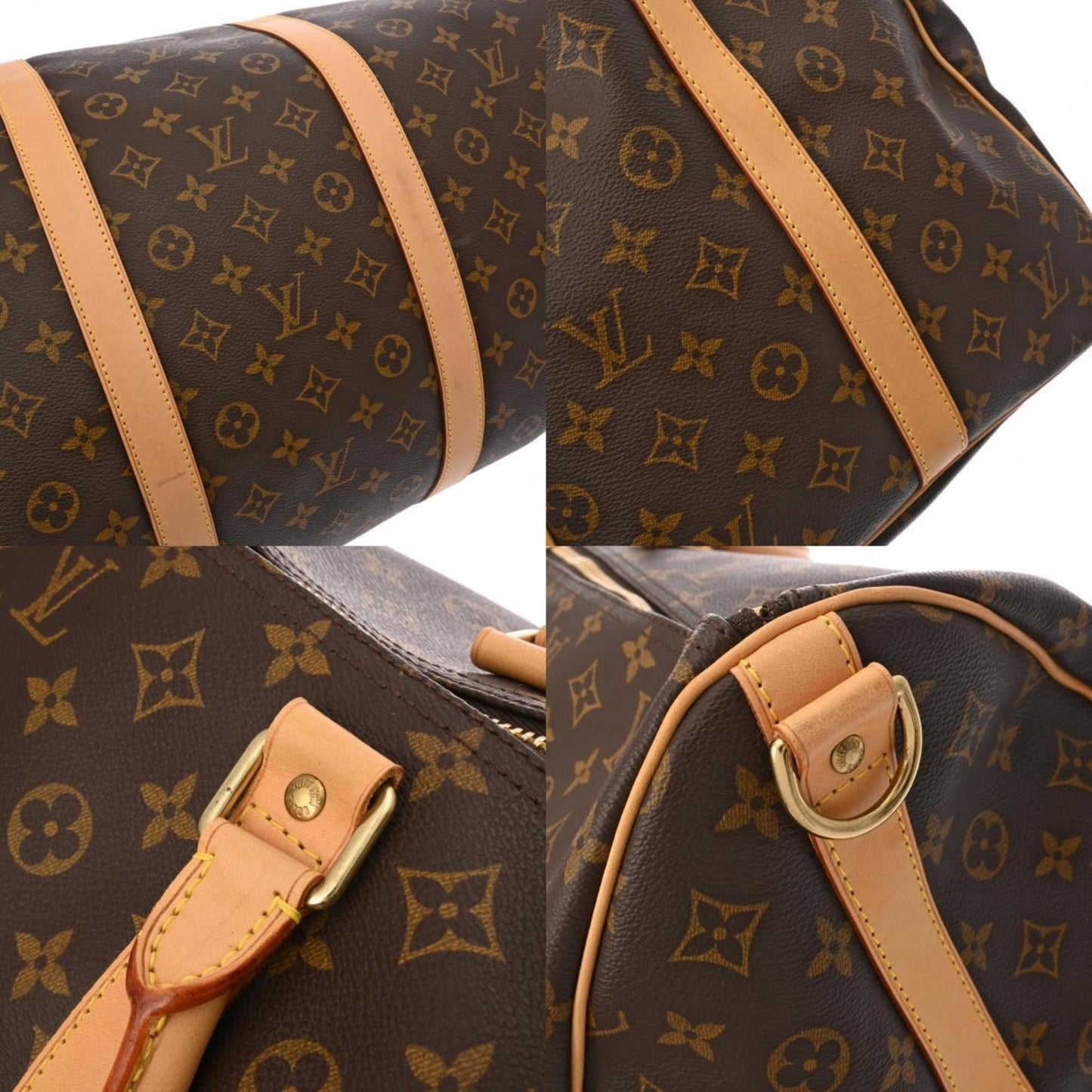 Louis Vuitton Keepall Bandoulière 60 Brown Canvas Travel Bag