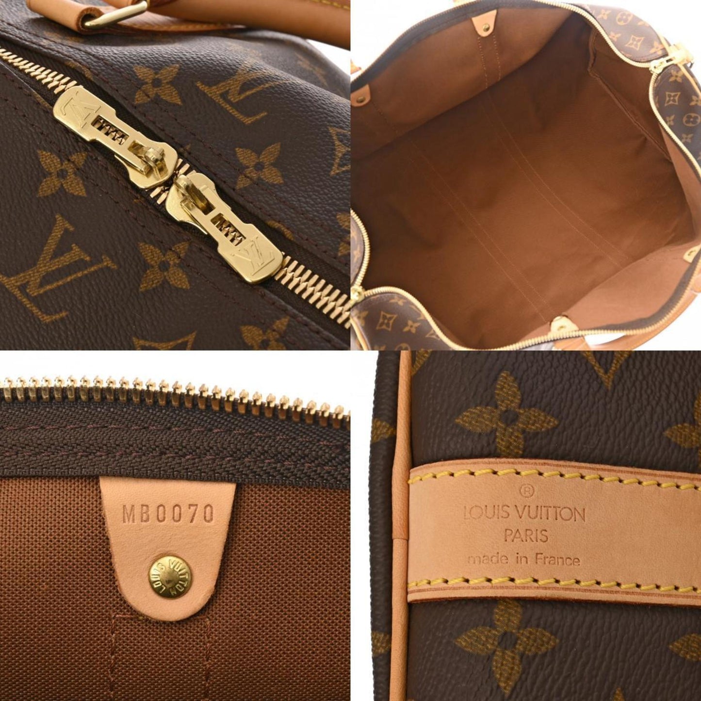 Louis Vuitton Keepall Bandoulière 60 Brown Canvas Travel Bag