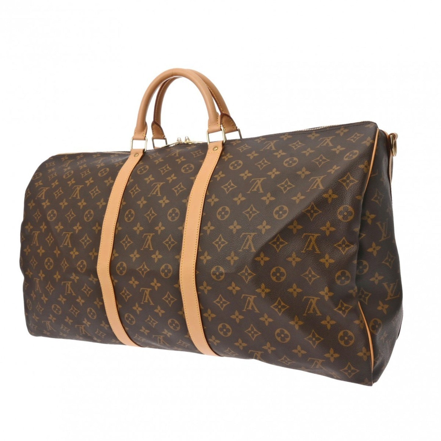 Louis Vuitton Keepall Bandoulière 60 Brown Canvas Travel Bag